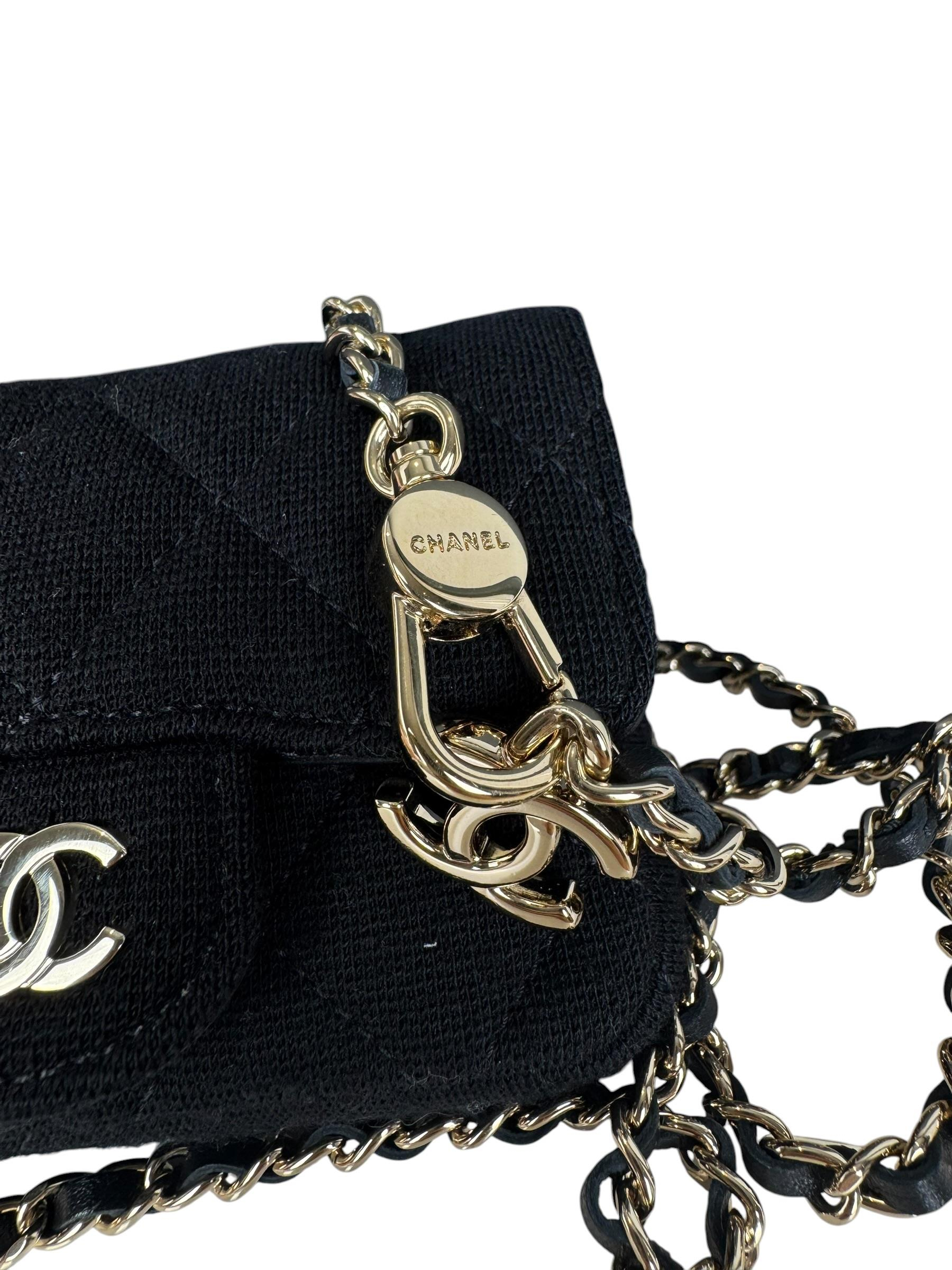 CHANEL CC LOGO CHAIN BELT BAG