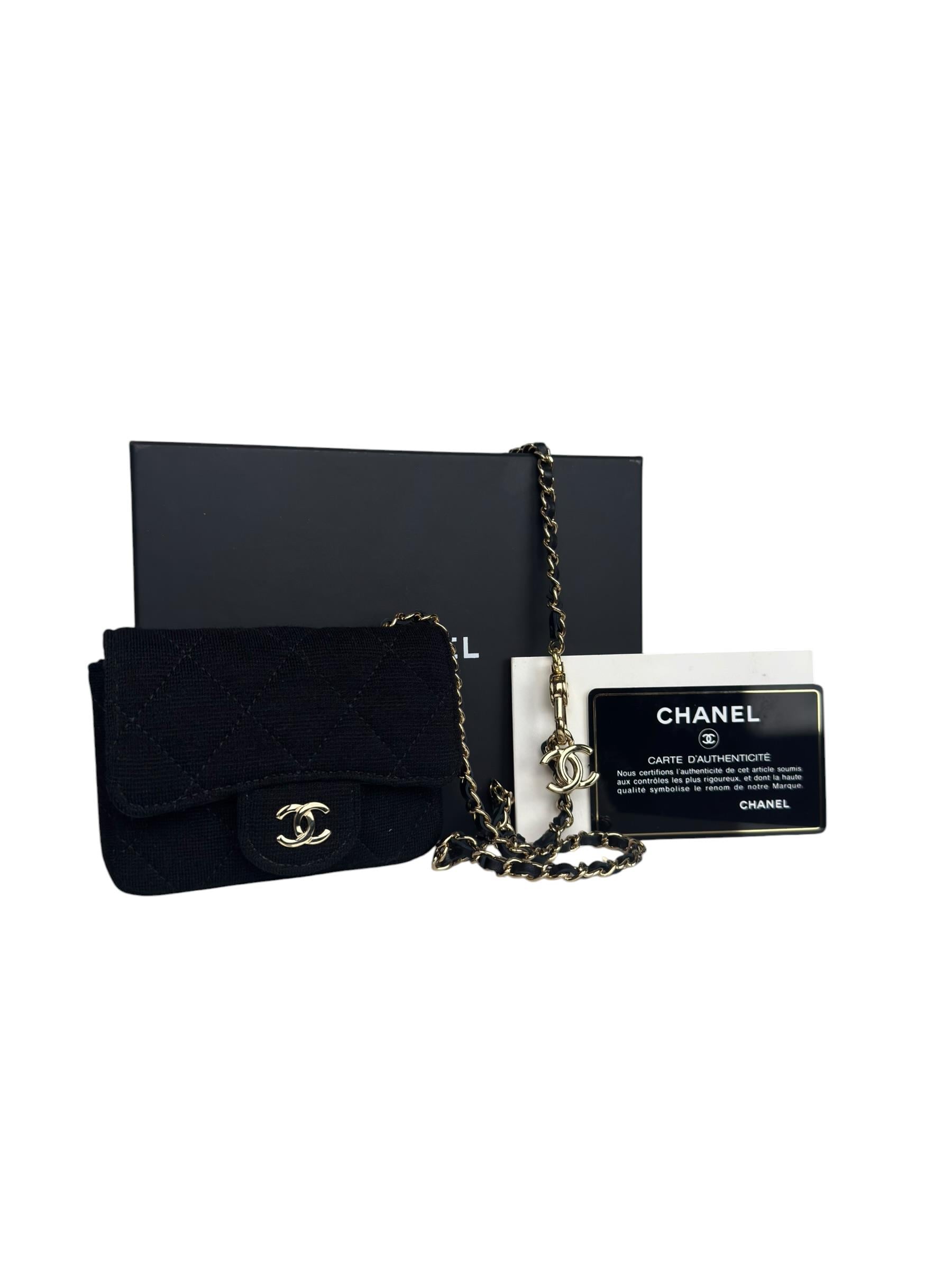 CHANEL CC LOGO CHAIN BELT BAG