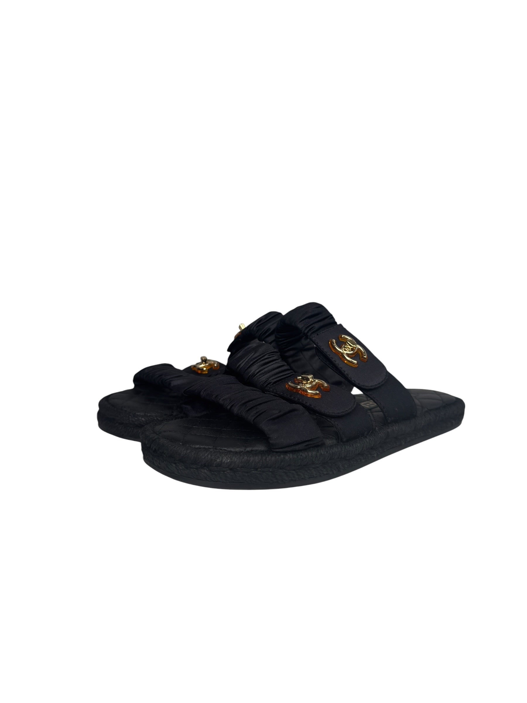 CHANEL CC TURNLOCK SLIDES