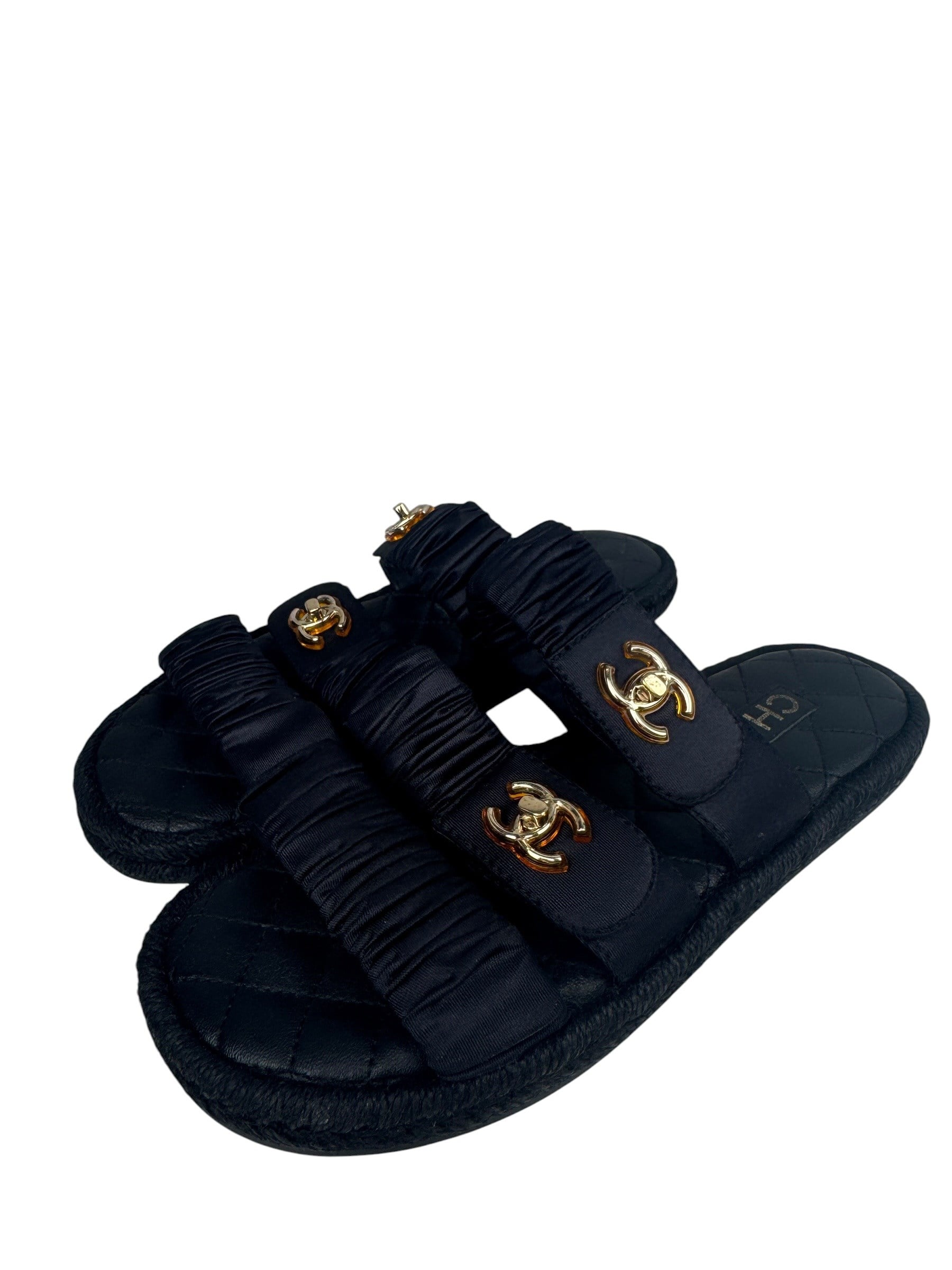 CHANEL CC TURNLOCK SLIDES