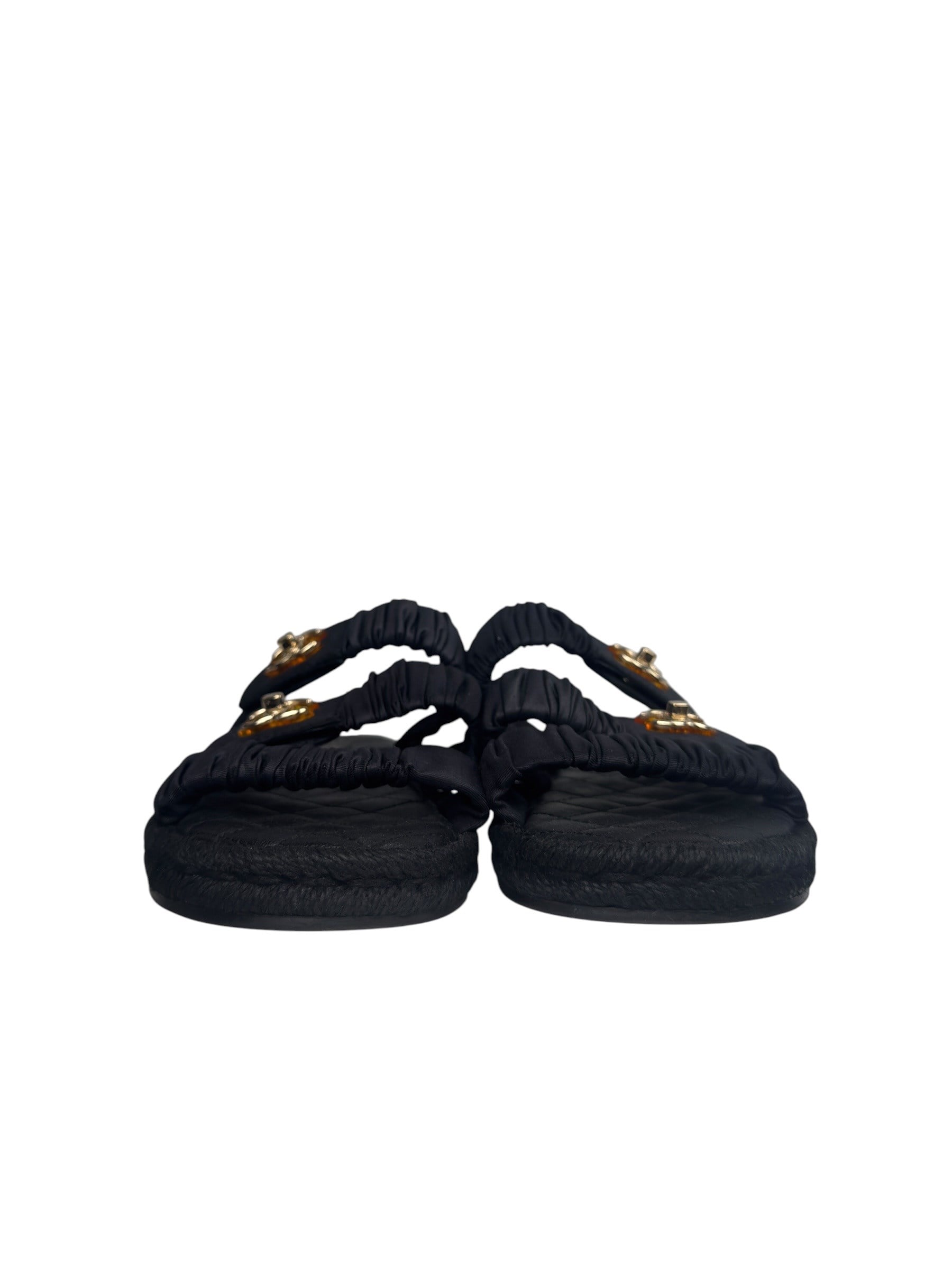 CHANEL CC TURNLOCK SLIDES