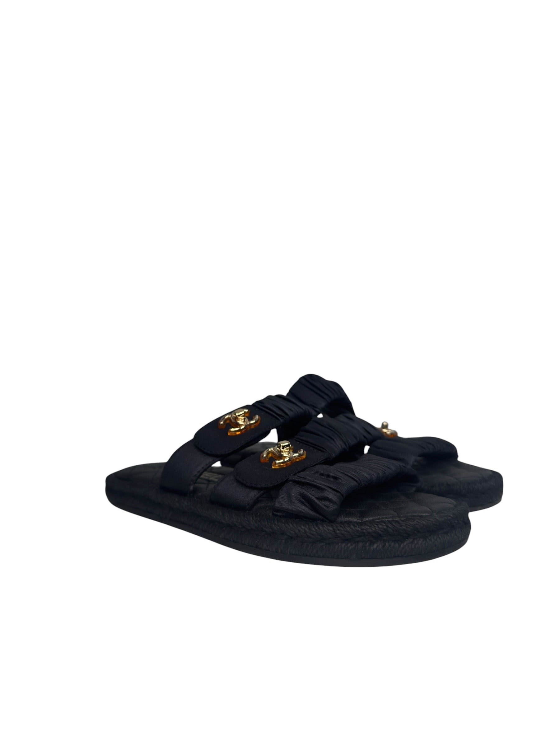 CHANEL CC TURNLOCK SLIDES