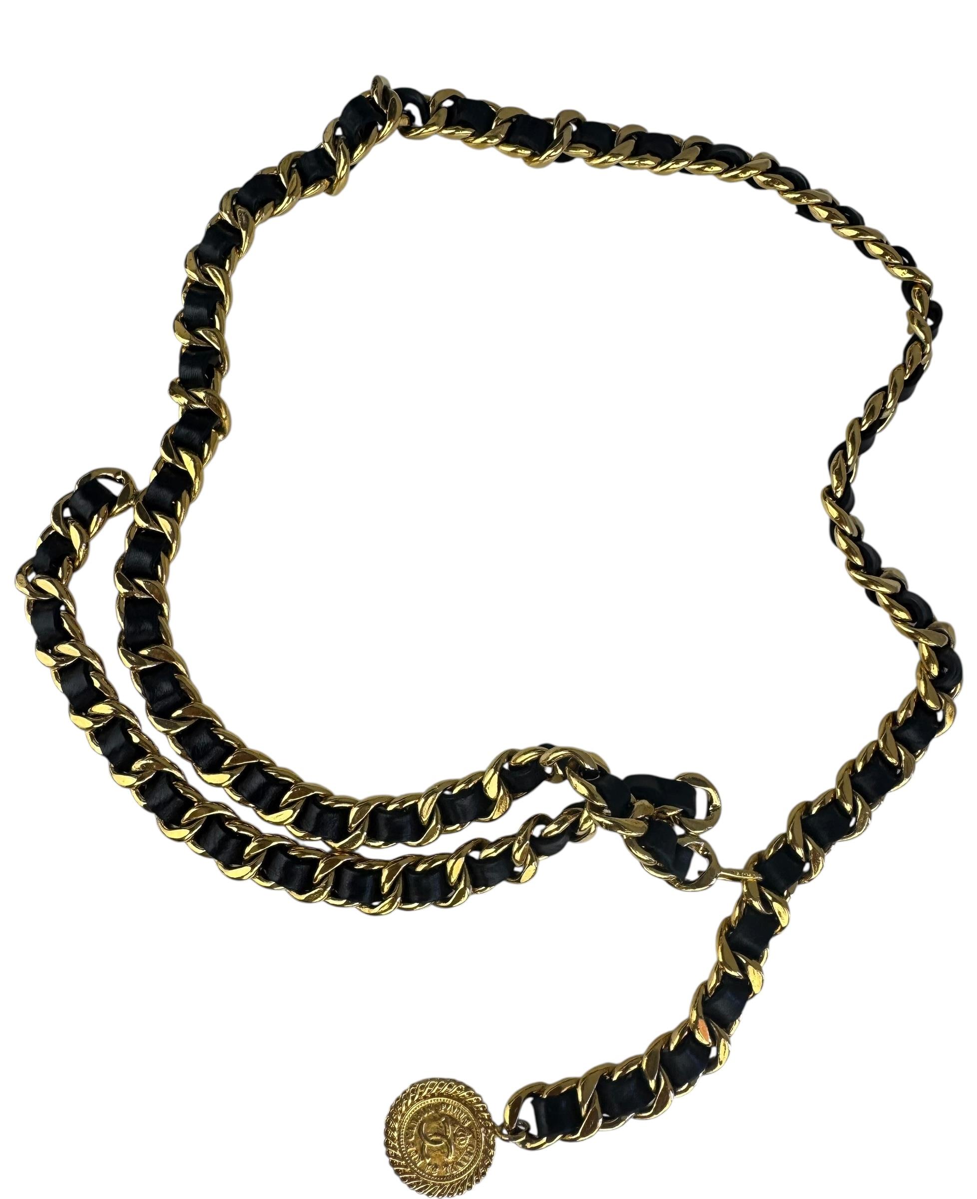 CHANEL CC VINTAGE GOLD CHAIN BELT