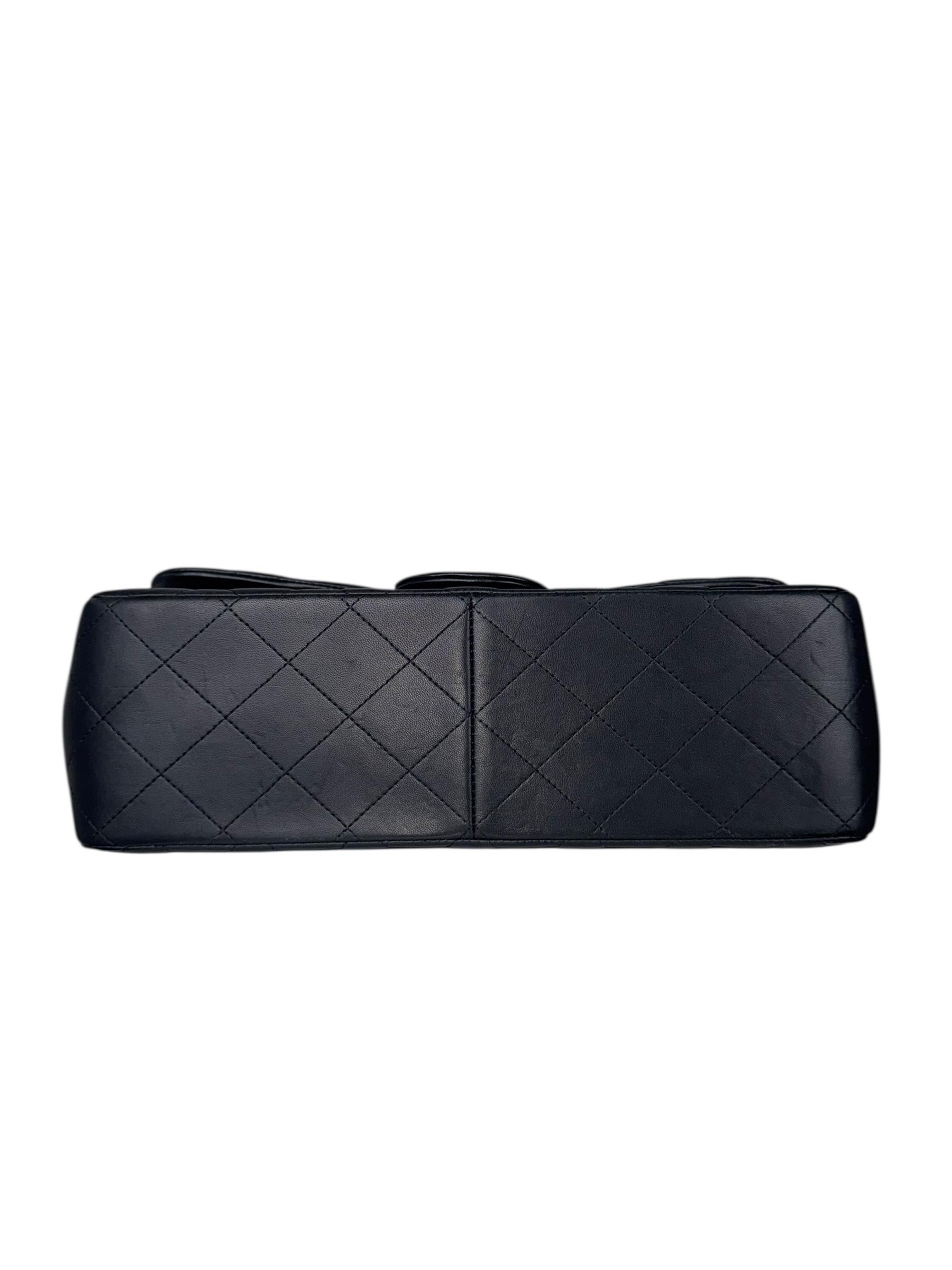 CHANEL CLASSIC LUMBSKIN DOUBLE FLAP JUMBO BAG