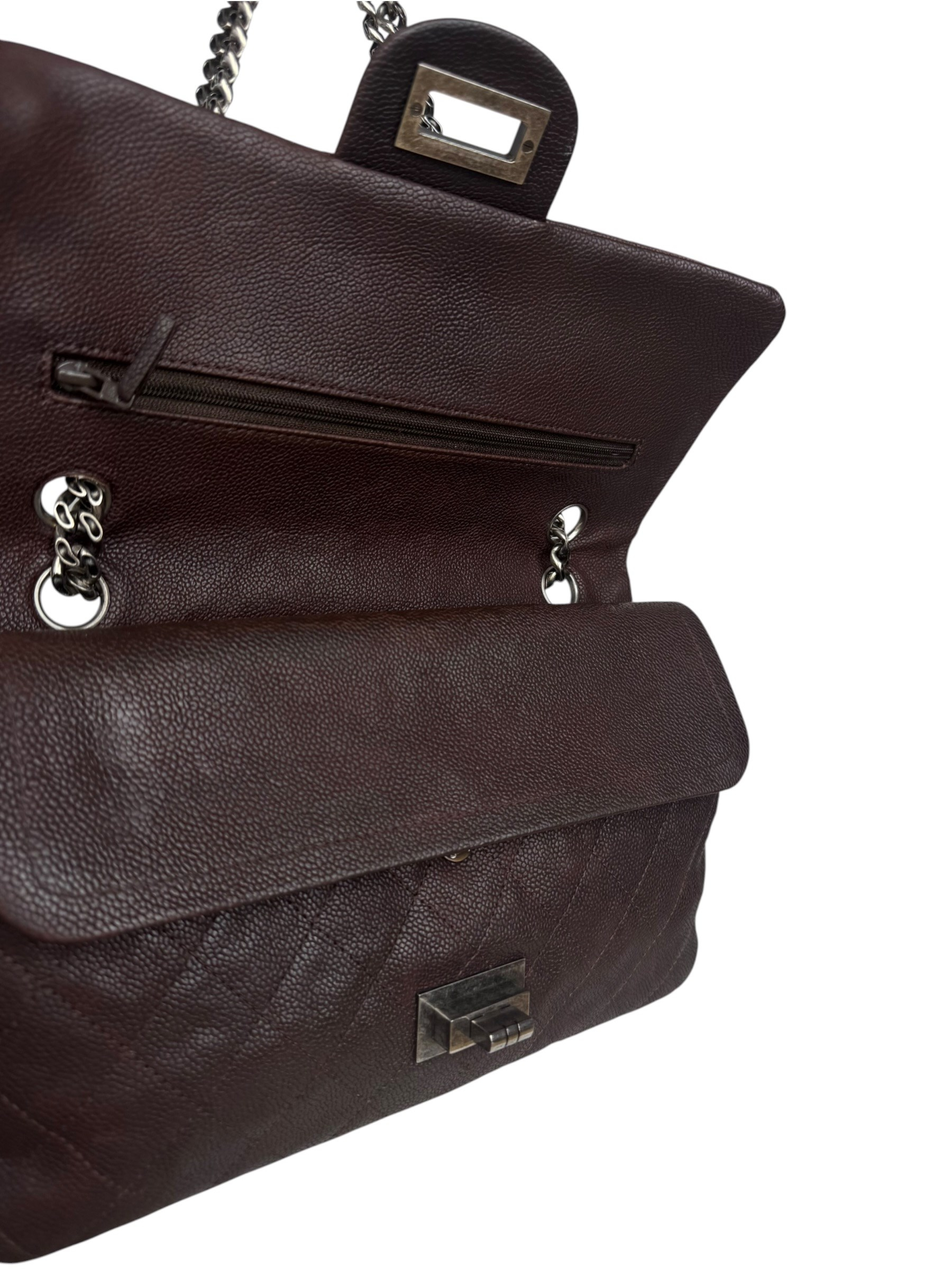 CHANEL CLASSIC MEDIUM BROWN 2.55 DOUBLE FLAP BAG