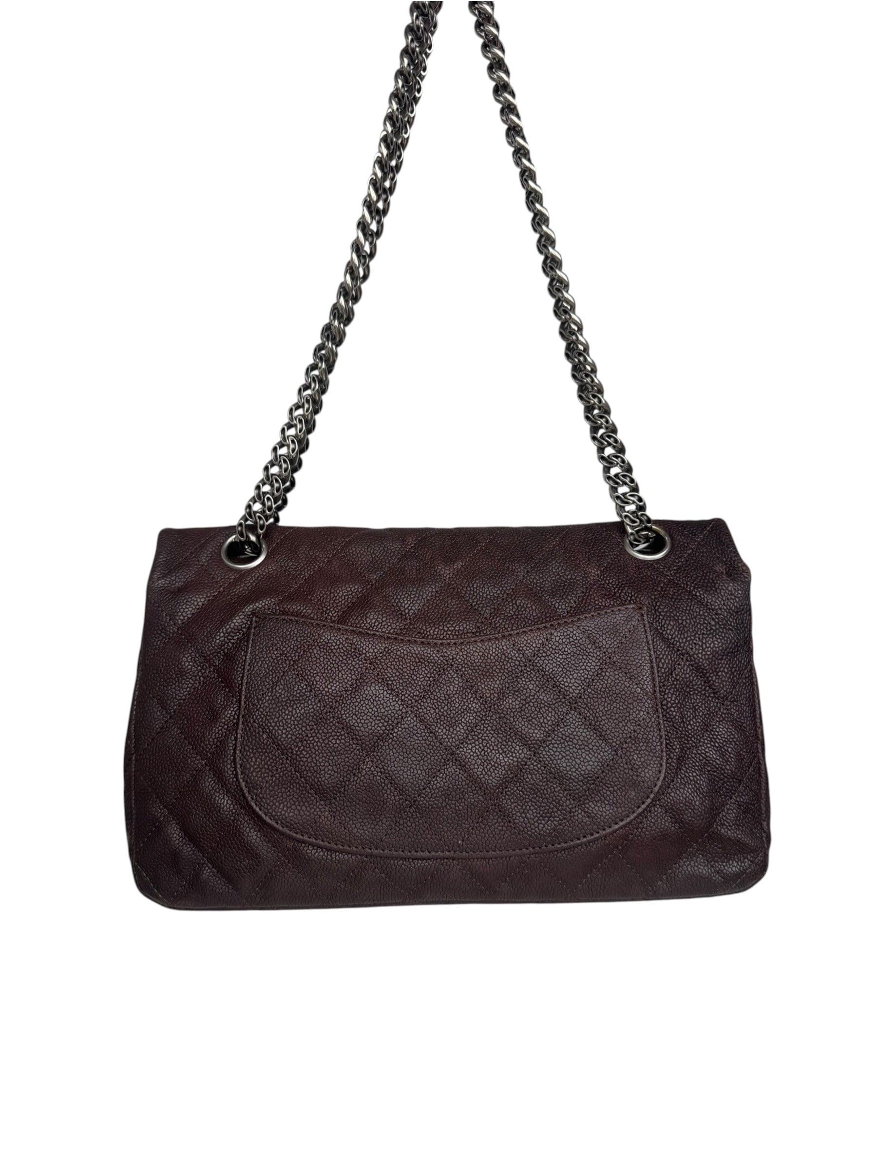 CHANEL CLASSIC MEDIUM BROWN 2.55 DOUBLE FLAP BAG