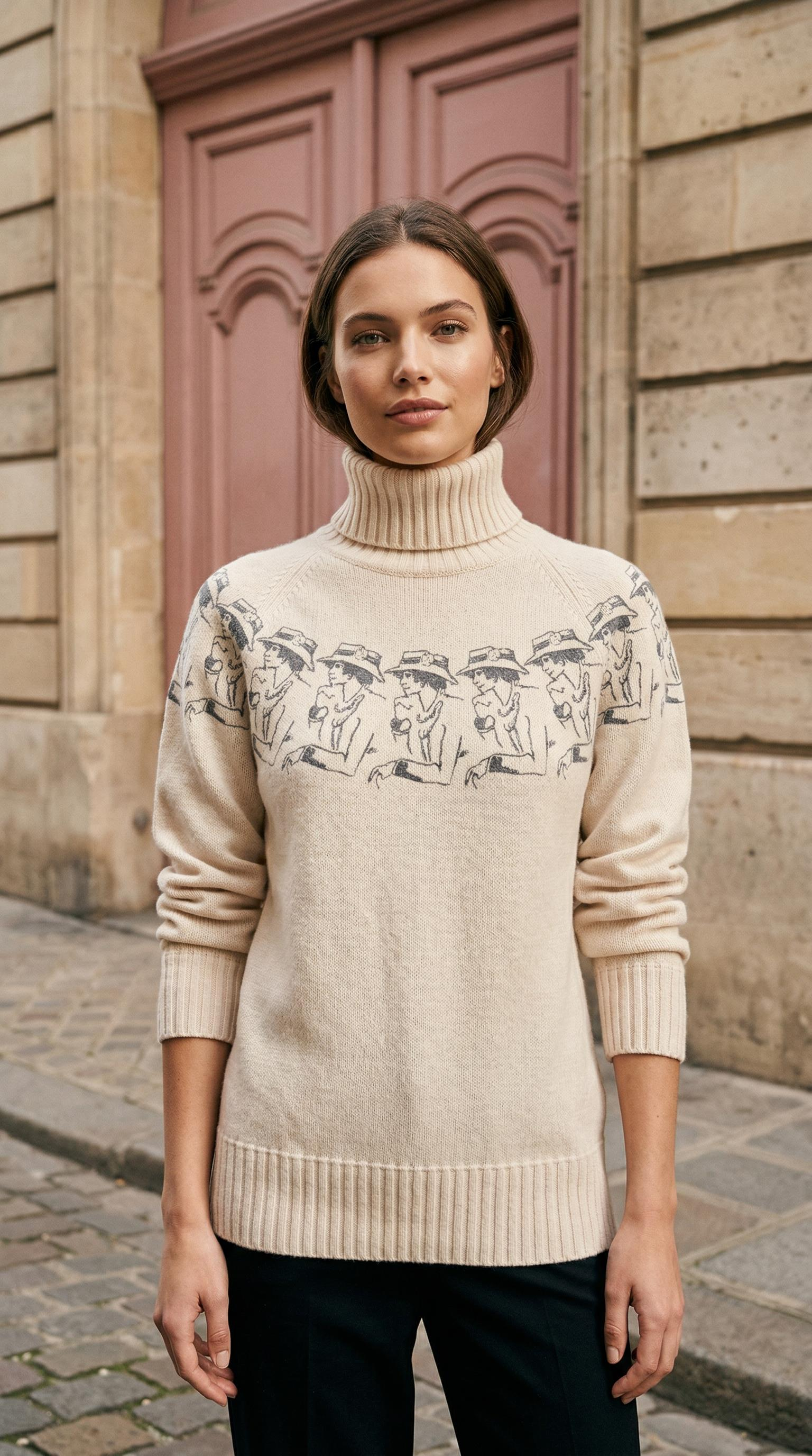 CHANEL COCO CASHMERE SWEATER