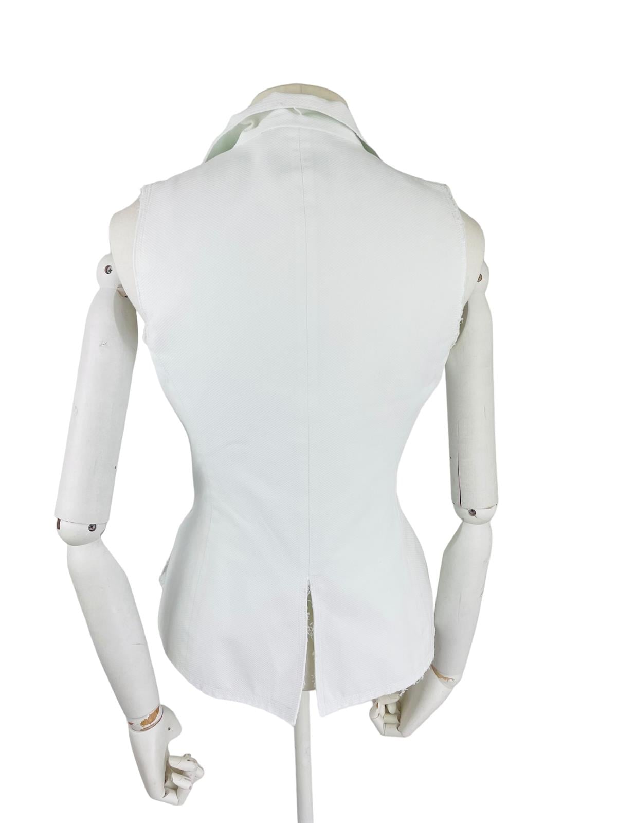CHANEL COTTON CC BUTTON VEST