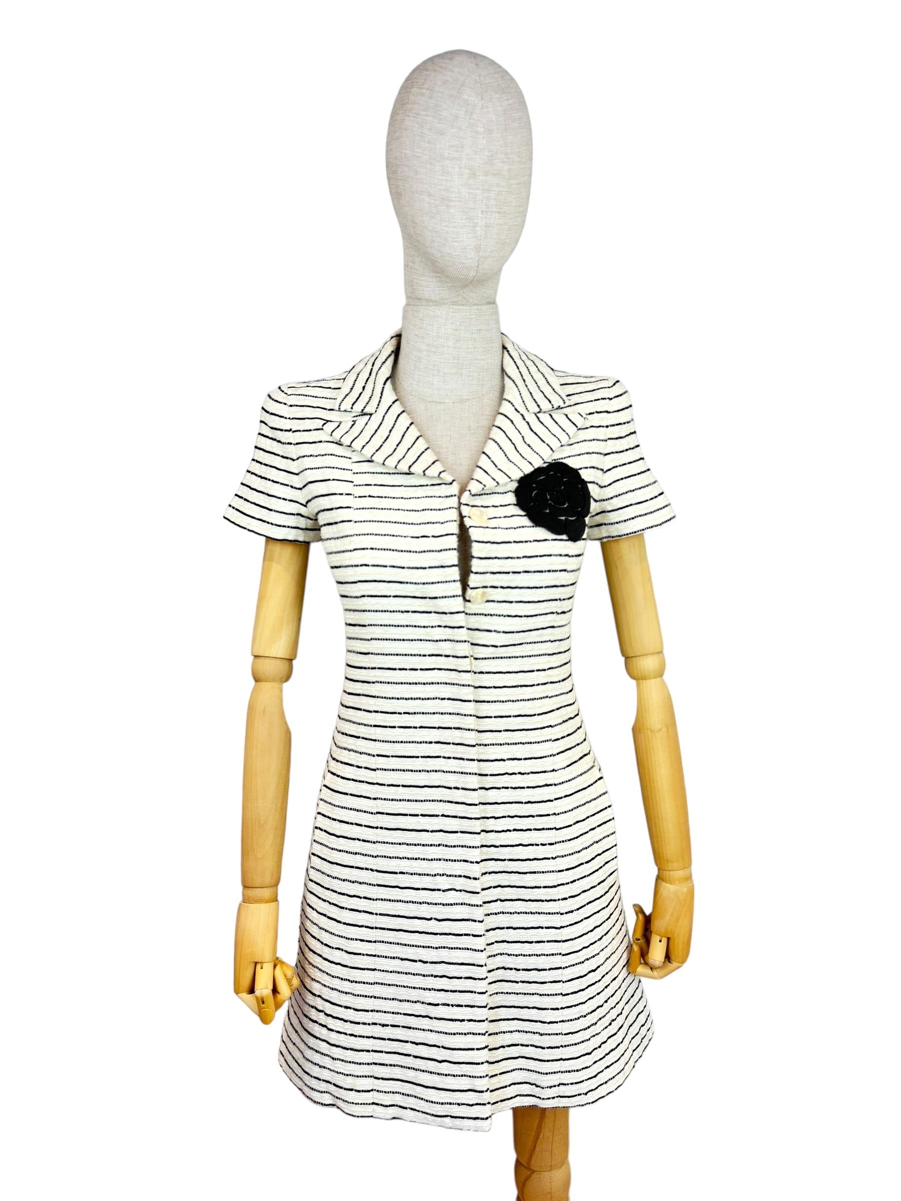CHANEL CRUISE 2001 CAMELLIA TWEED DRESS
