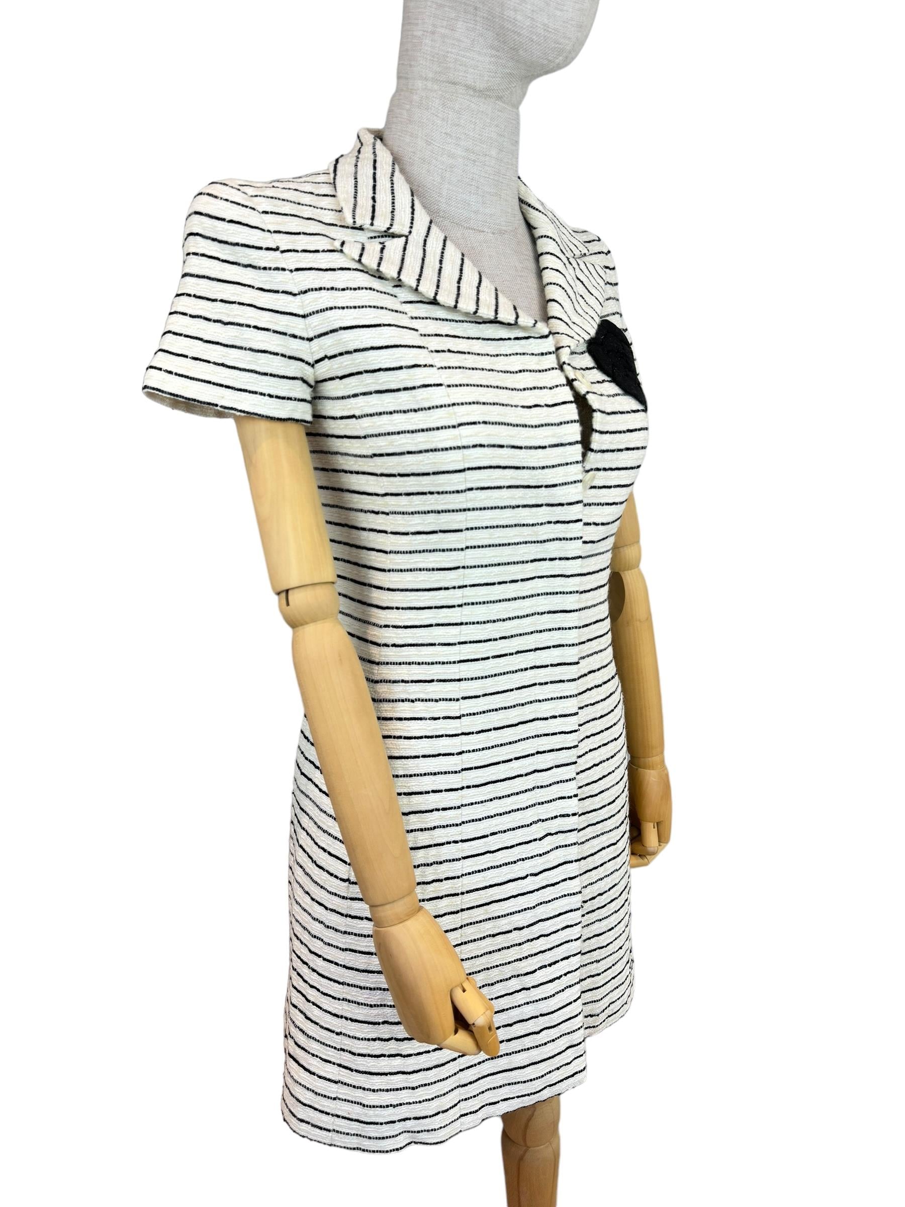 CHANEL CRUISE 2001 CAMELLIA TWEED DRESS