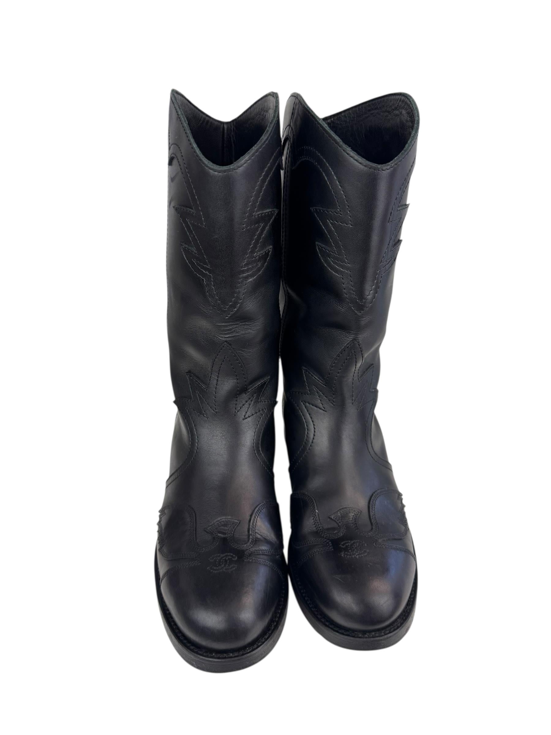CHANEL DALLAS WESTERN BOOTS