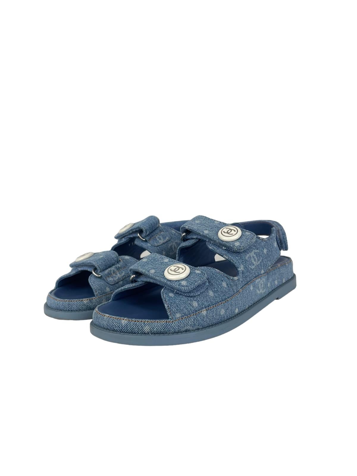 CHANEL DENİM DAD SANDALS SS23