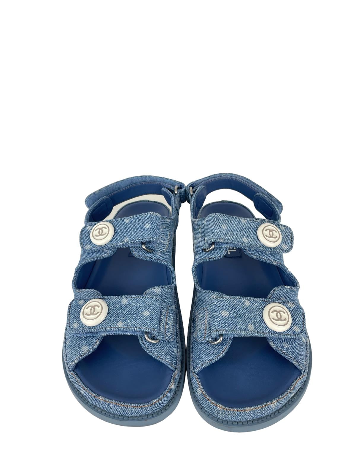 CHANEL DENİM DAD SANDALS SS23