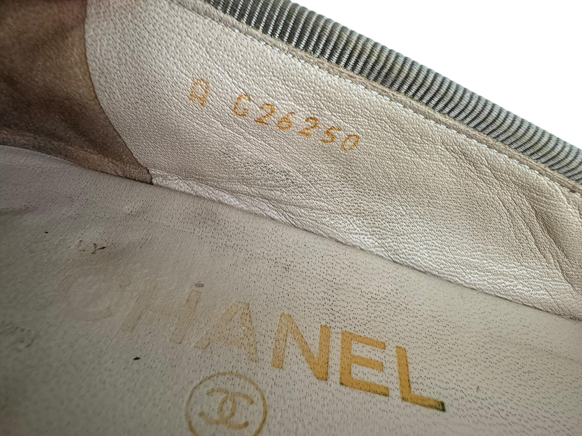 CHANEL GOLD BALLERINA FLATS