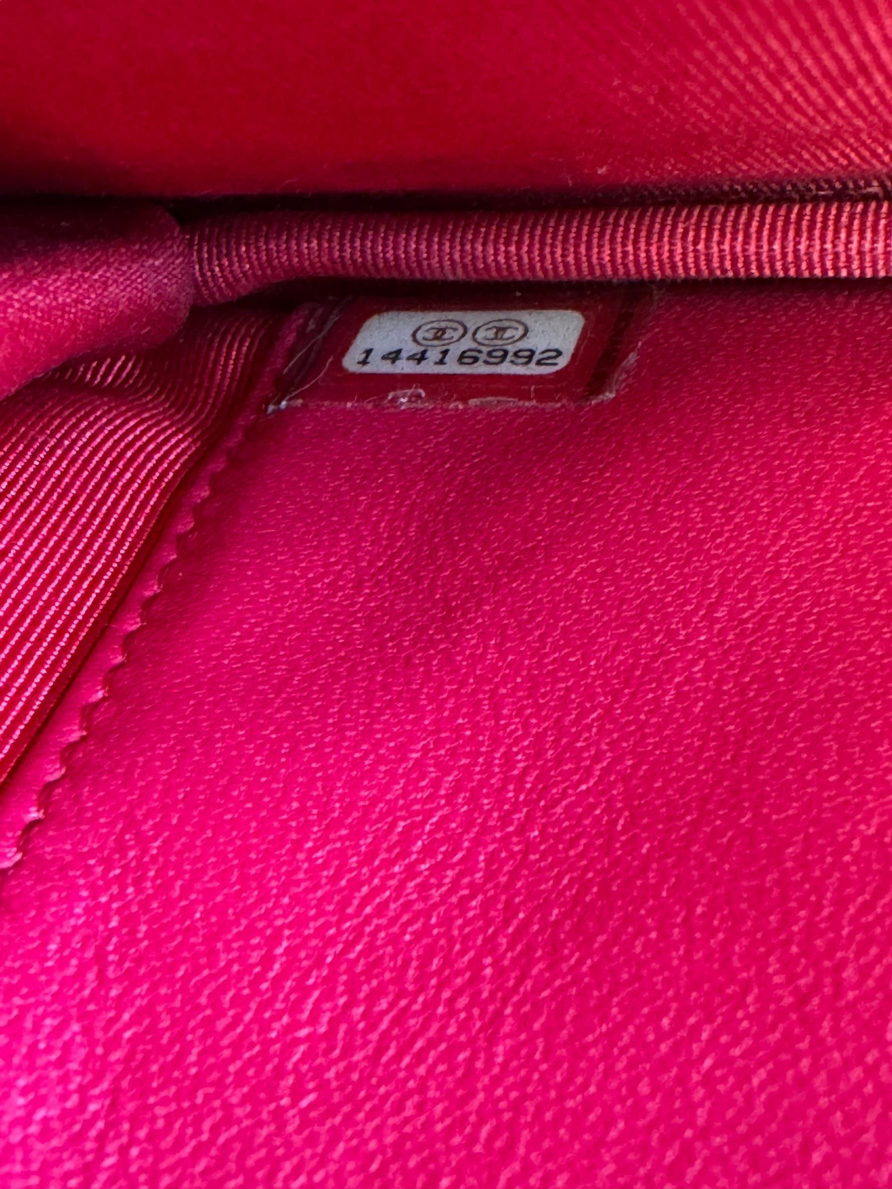 CHANEL LAMBSKIN WALLET ON CHAIN BAG