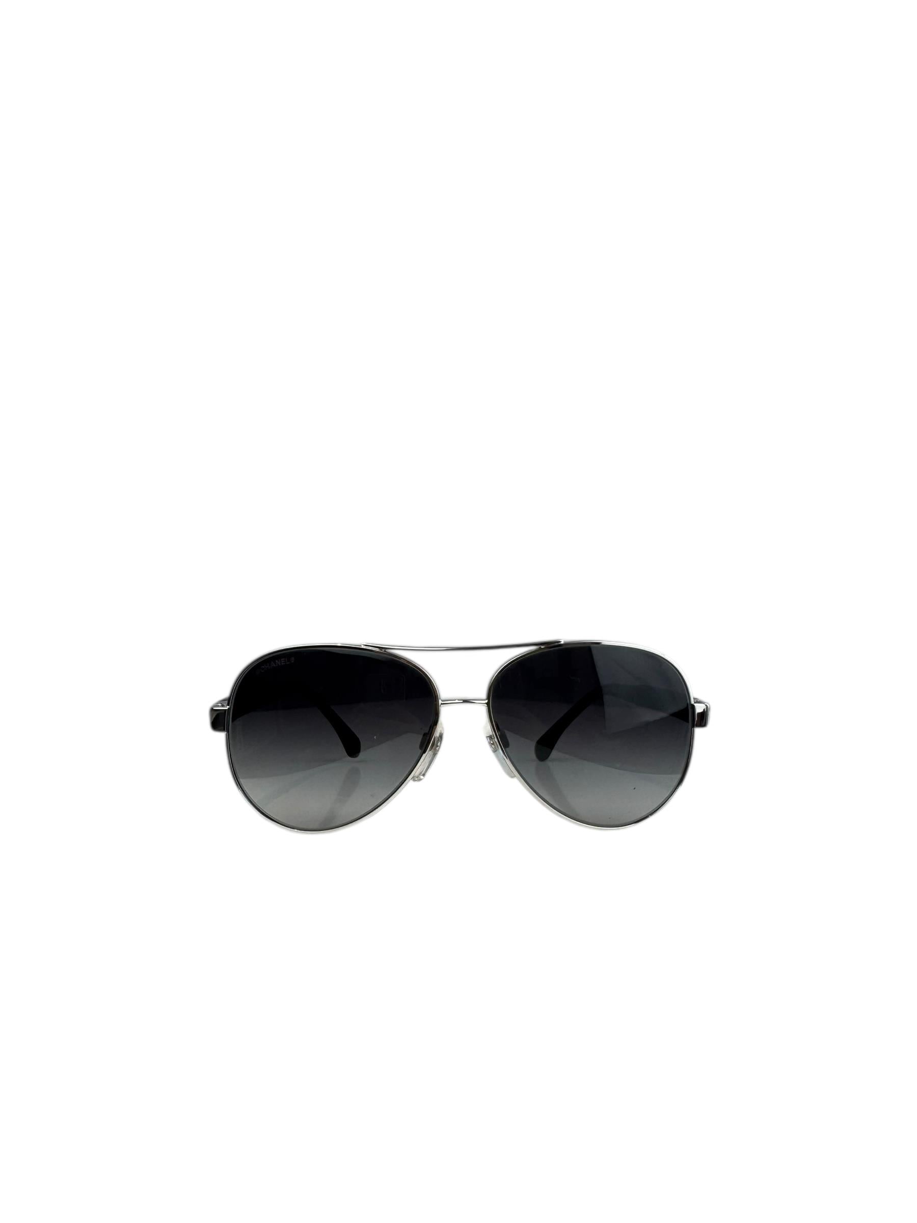 CHANEL METAL AVIATOR SUNGLASSES