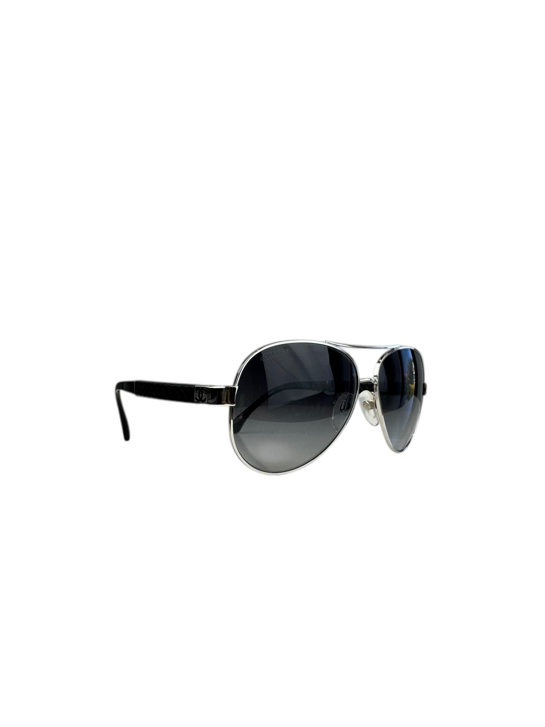 CHANEL METAL AVIATOR SUNGLASSES