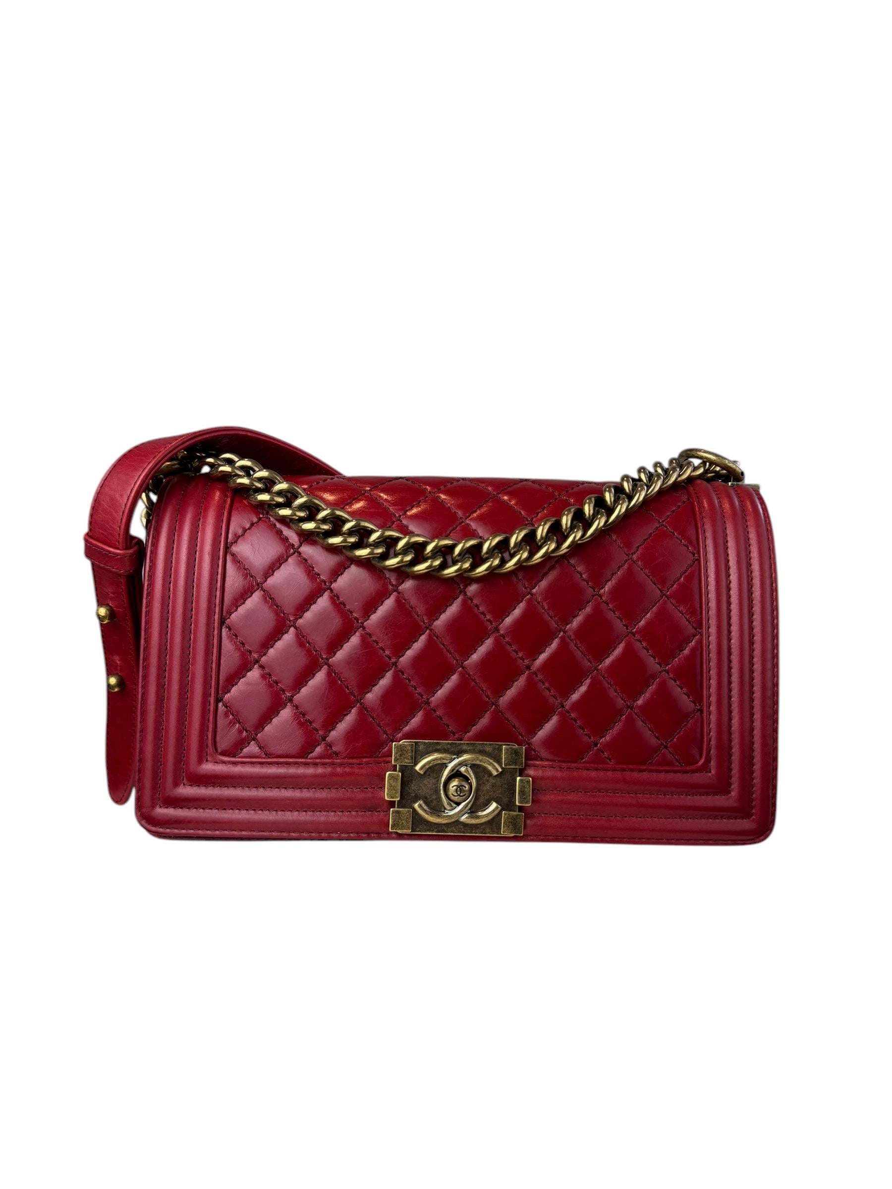 CHANEL QUILTED BOY BAG