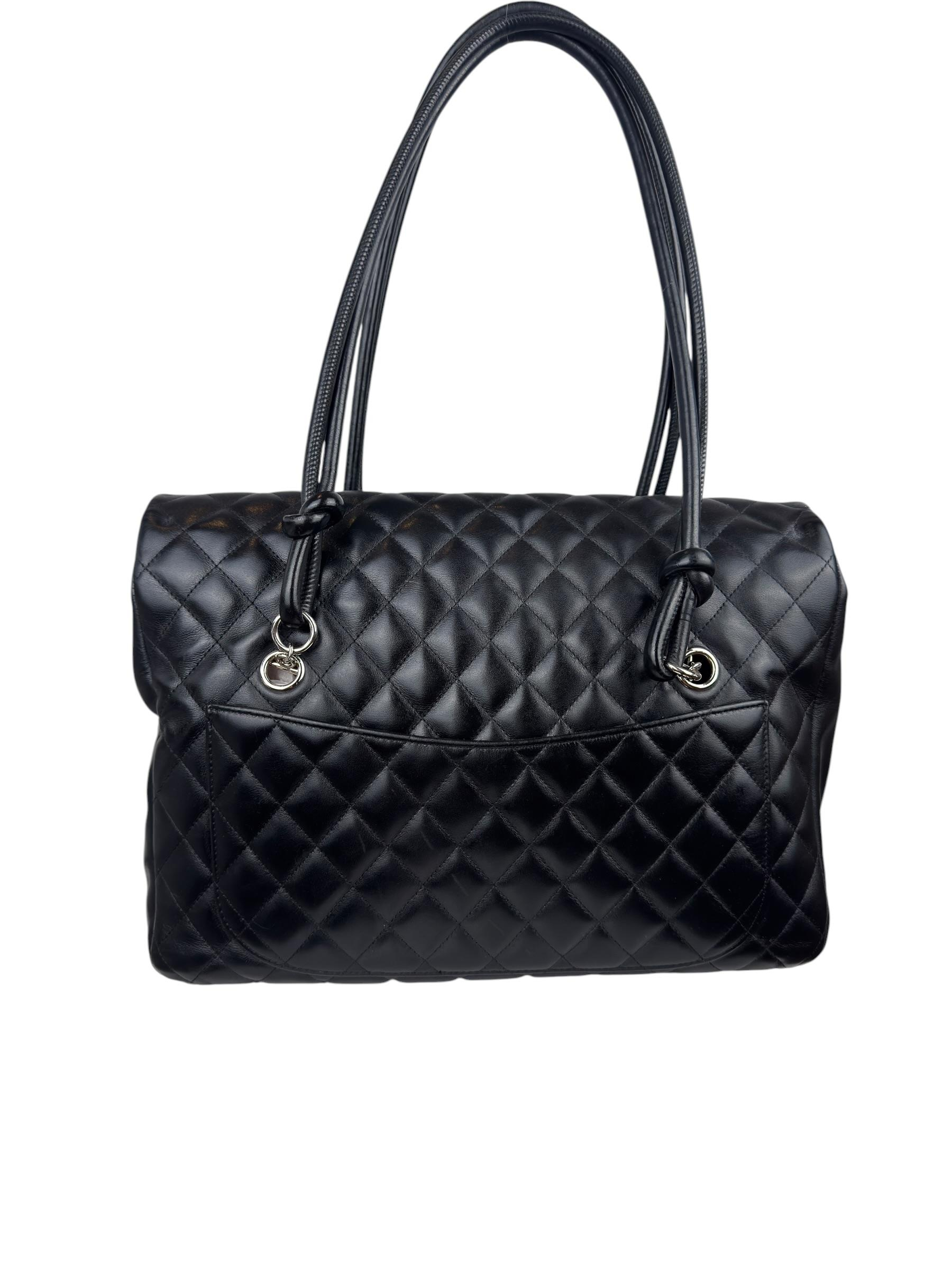 CHANEL QUILTED LEATHER CAMBON TOTE BAG