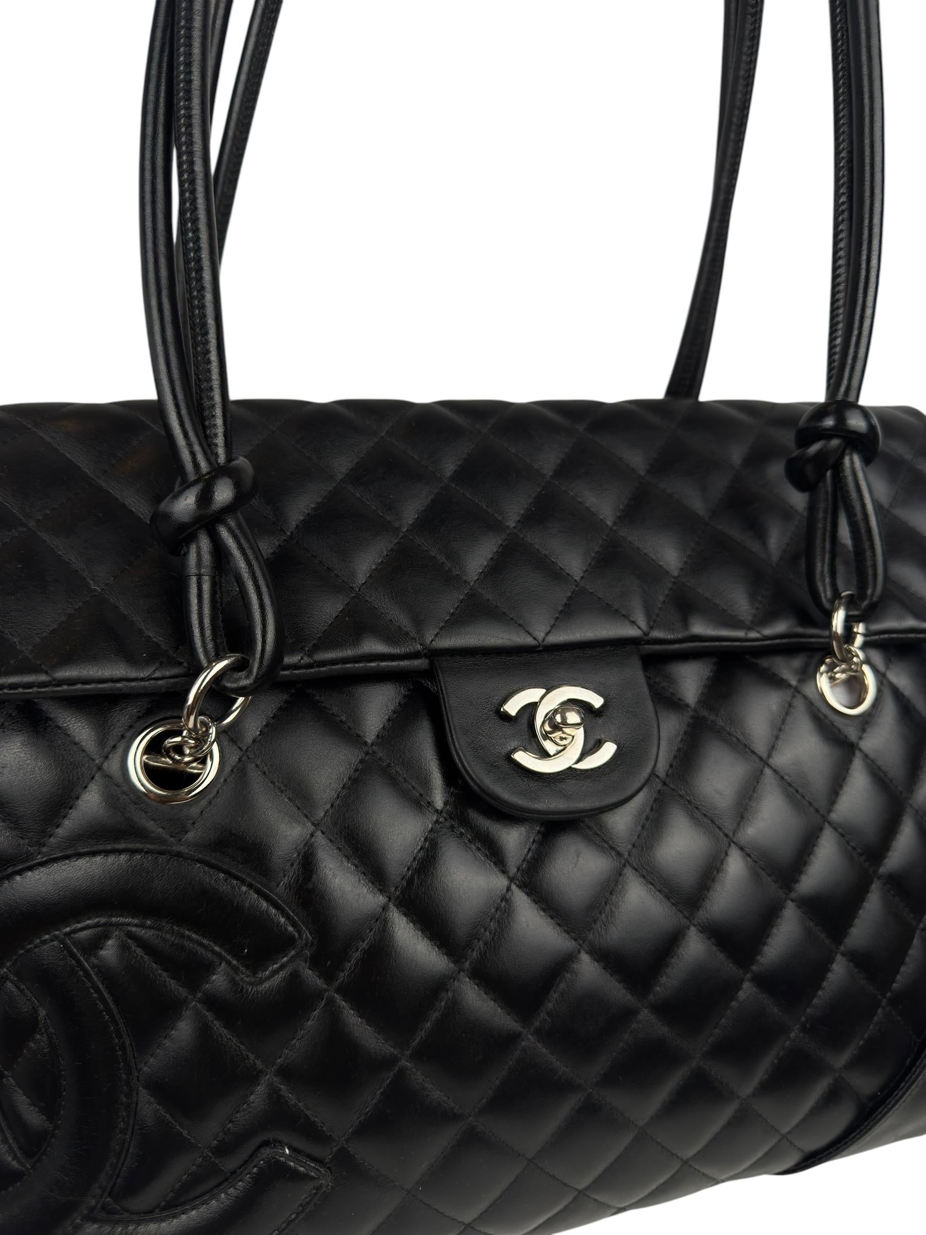CHANEL QUILTED LEATHER CAMBON TOTE BAG