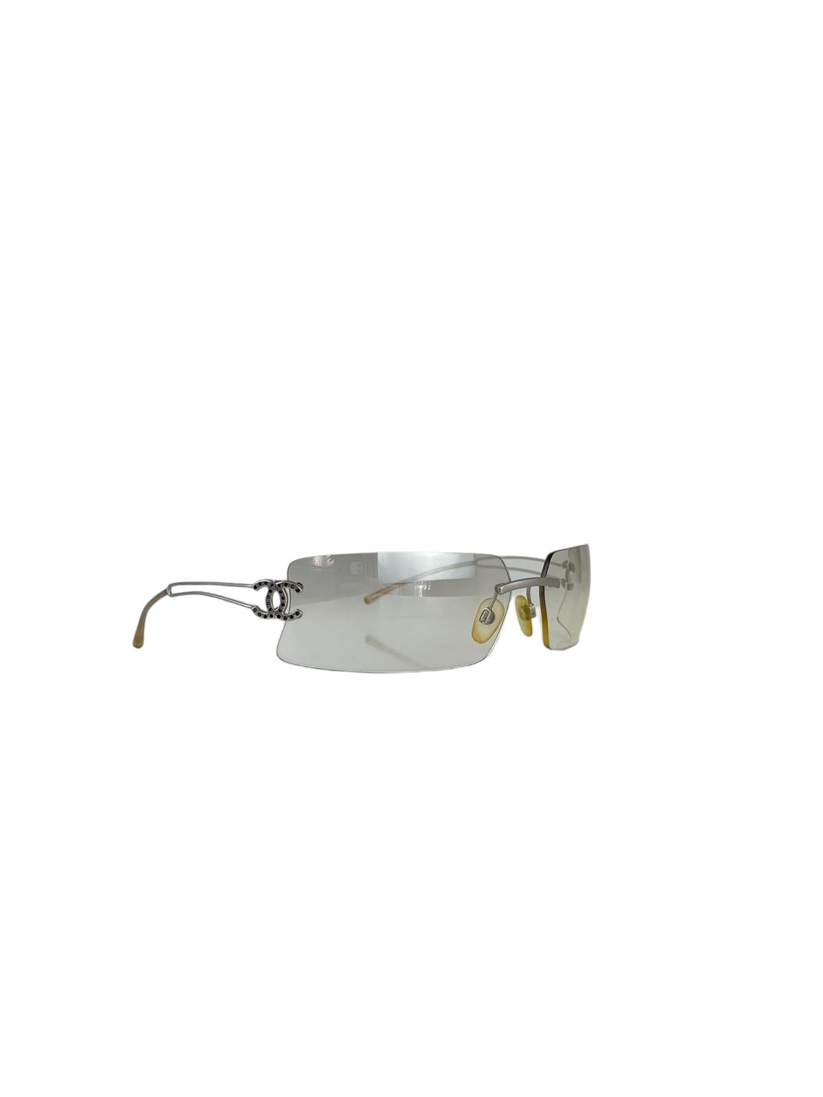 CHANEL RIMLESS CC LOGO SUNGLASSES