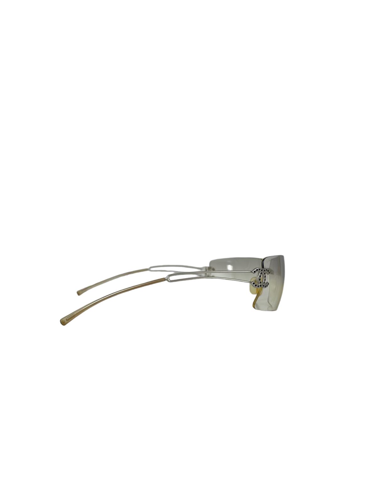 CHANEL RIMLESS CC LOGO SUNGLASSES