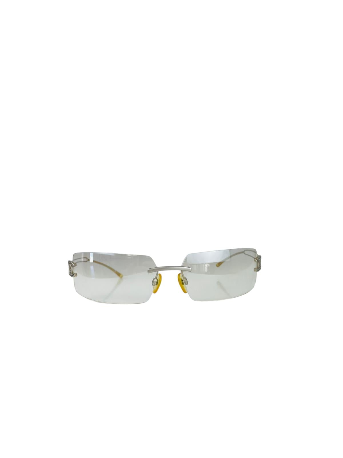 CHANEL RIMLESS CC LOGO SUNGLASSES