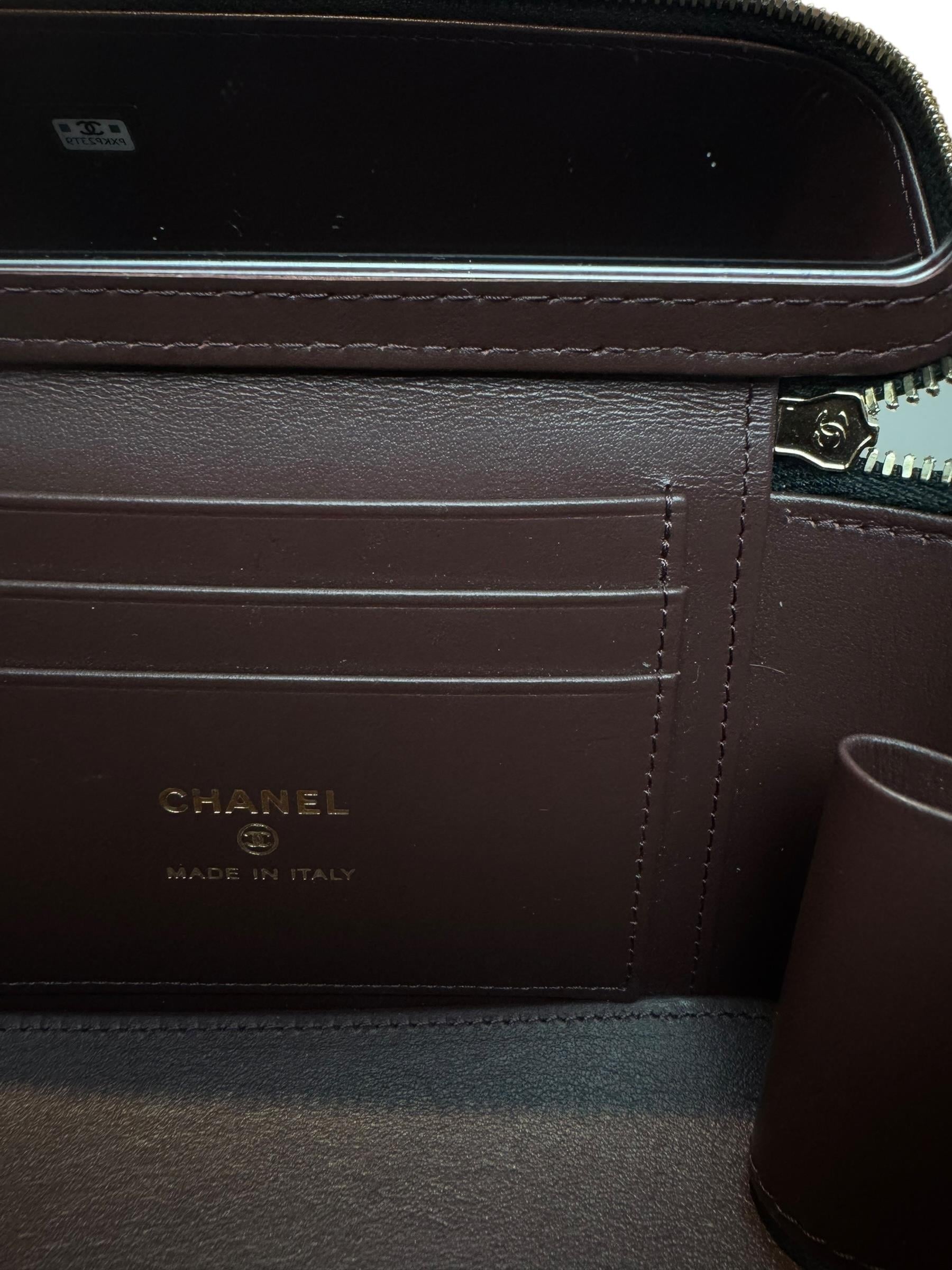 CHANEL SMALL CAVIAR LEATHER VANITY BAG