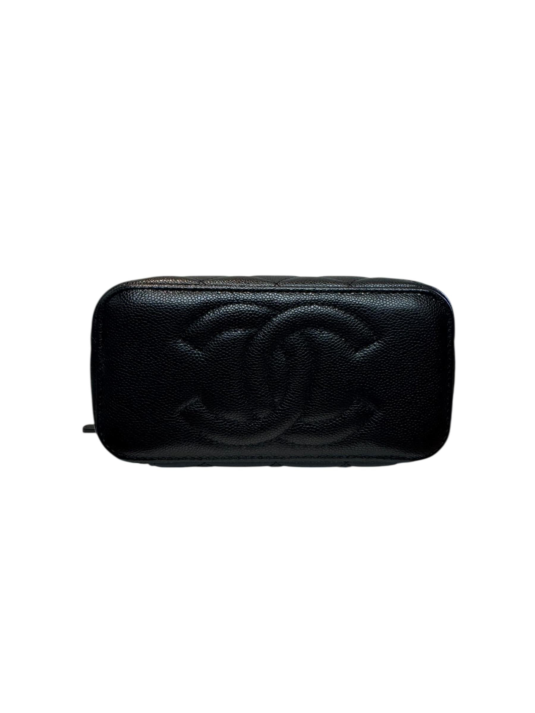 CHANEL SMALL CAVIAR LEATHER VANITY BAG