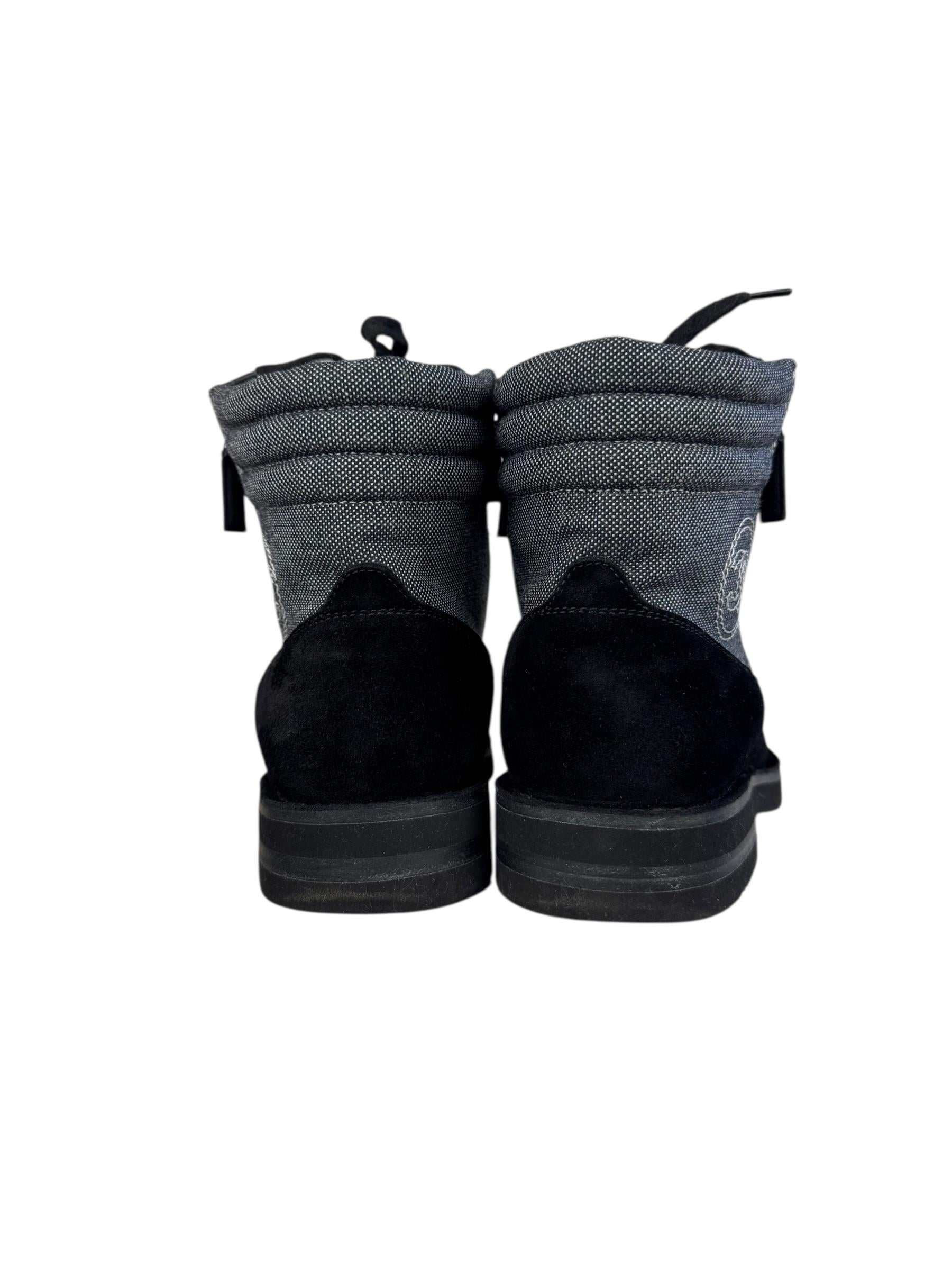 CHANEL SUEDE BLACK BOOTS