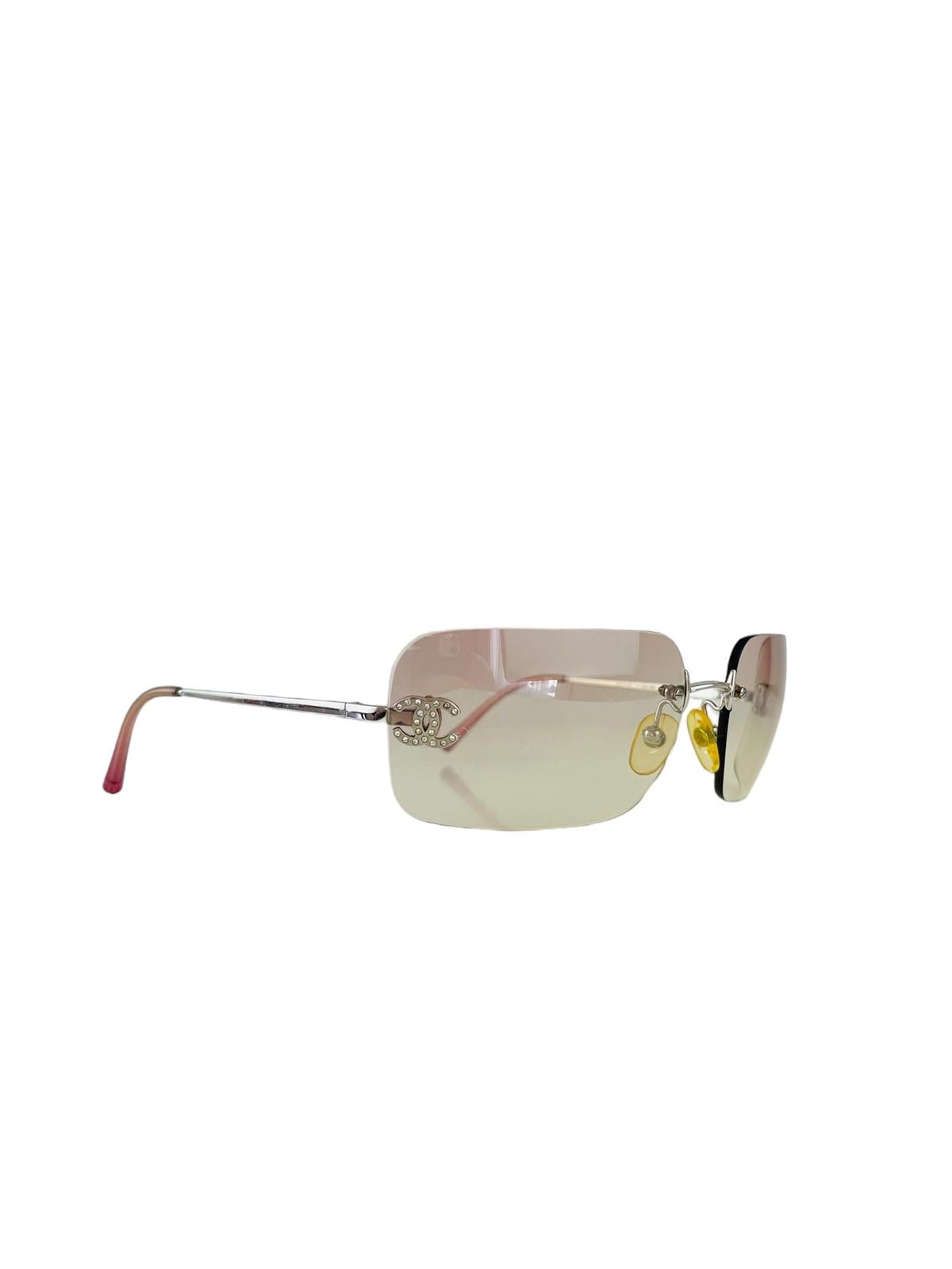 CHANEL TRANSPARENT CC SUNGLASSES