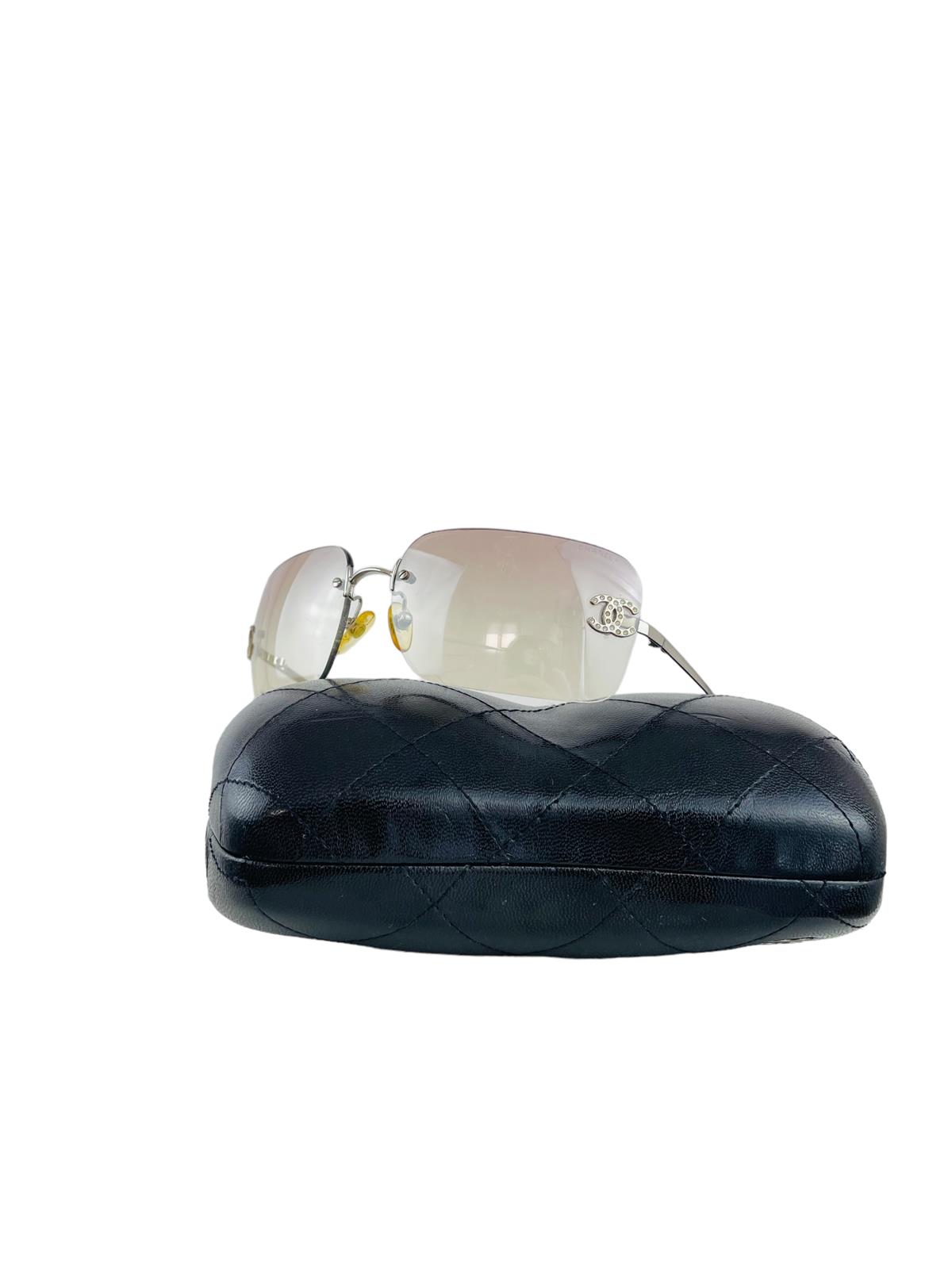 CHANEL TRANSPARENT CC SUNGLASSES