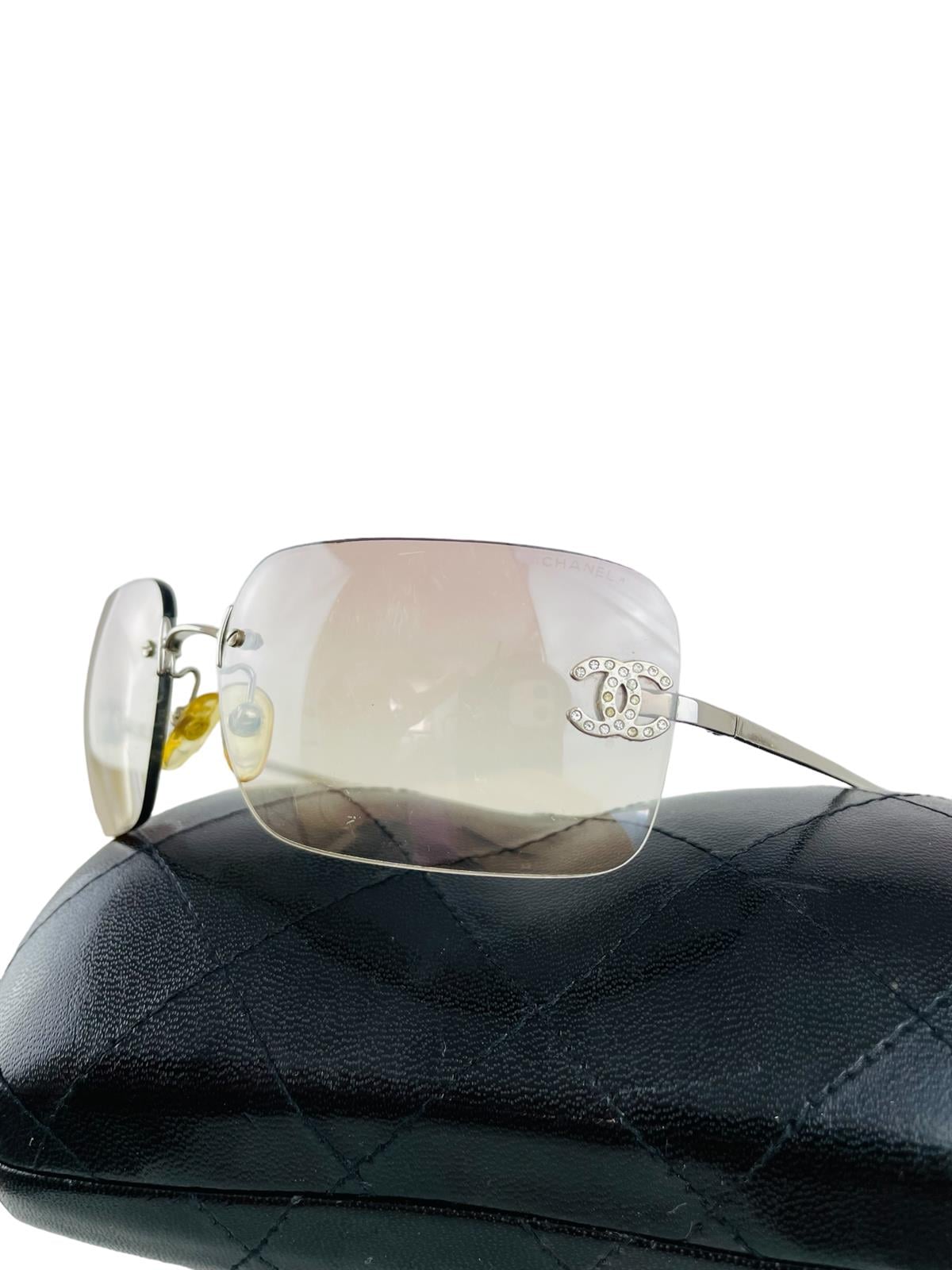 CHANEL TRANSPARENT CC SUNGLASSES