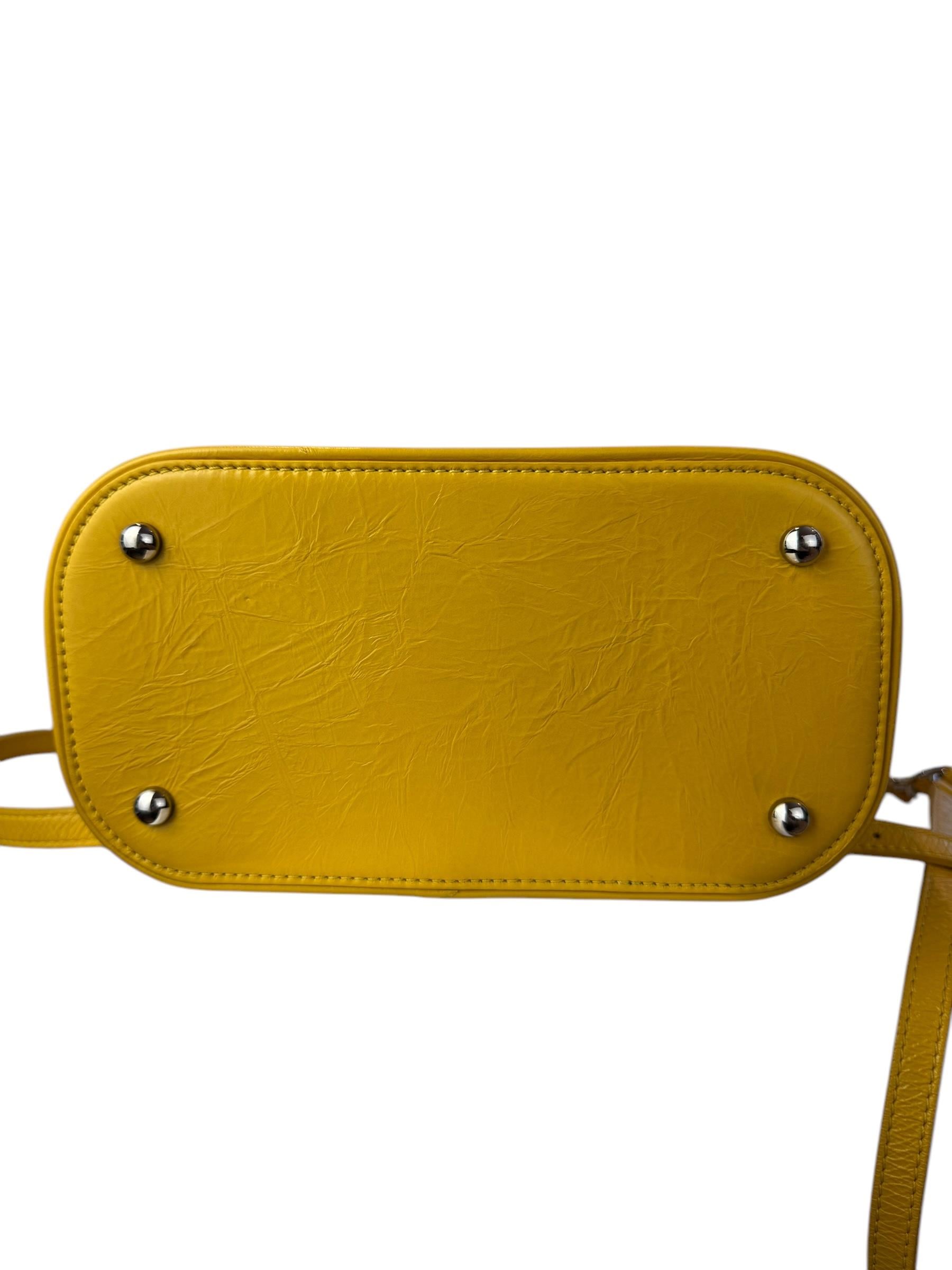CHANEL YELLOW VANITY FLAP BACKPACK