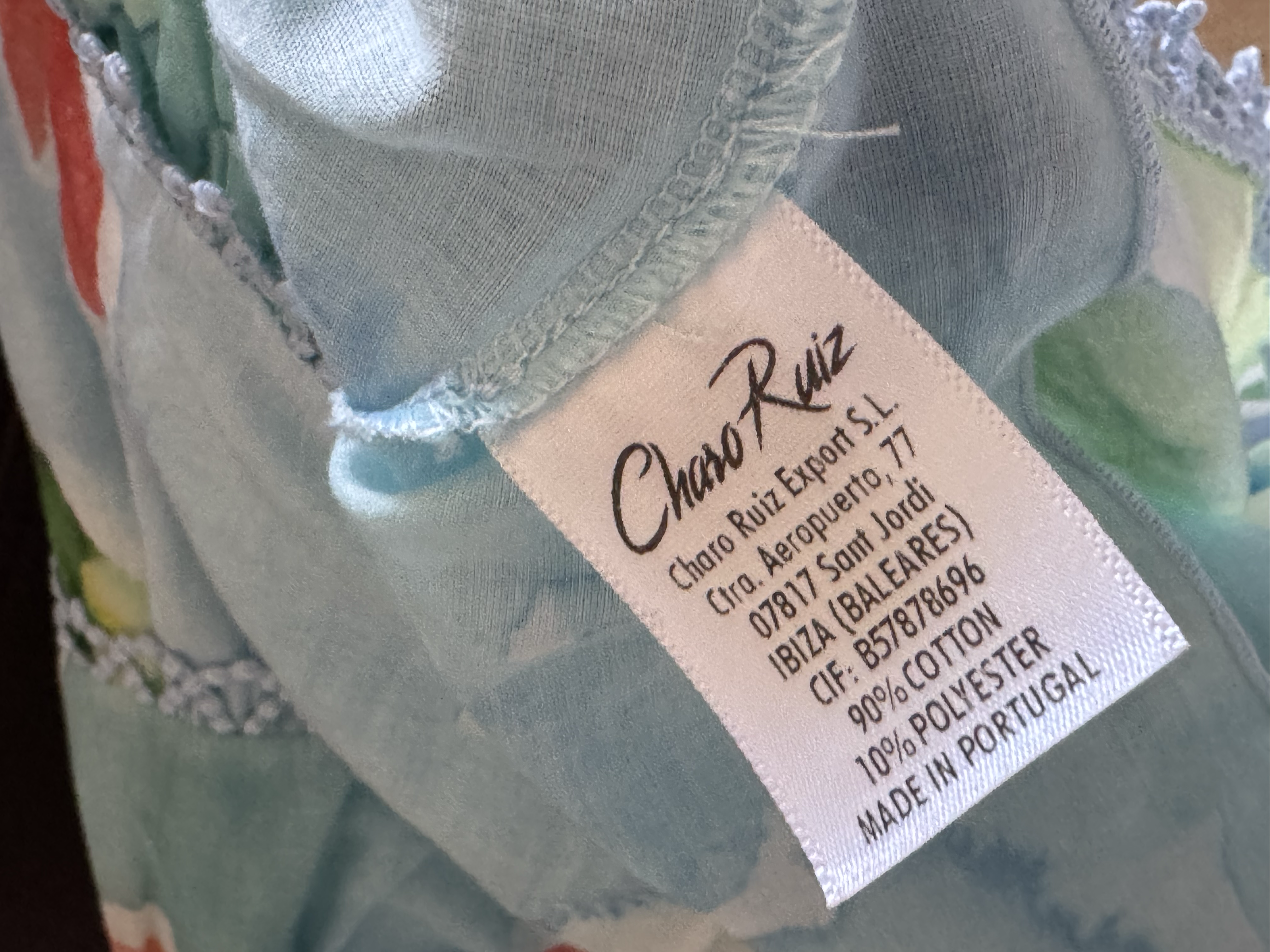 CHARO RUIZ IBIZA GREEN FLORAL DRESS 