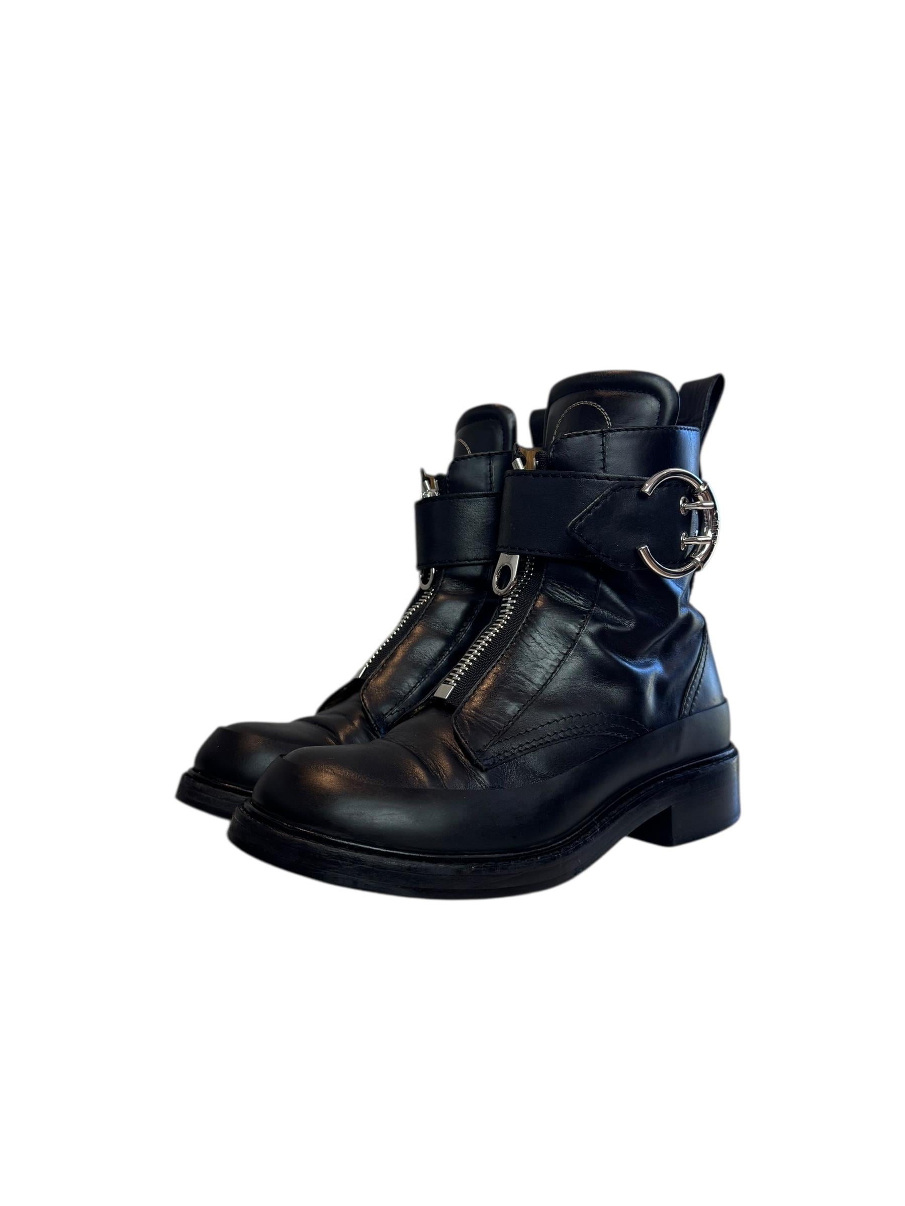CHLOE BLACK LEATHER BOOTS