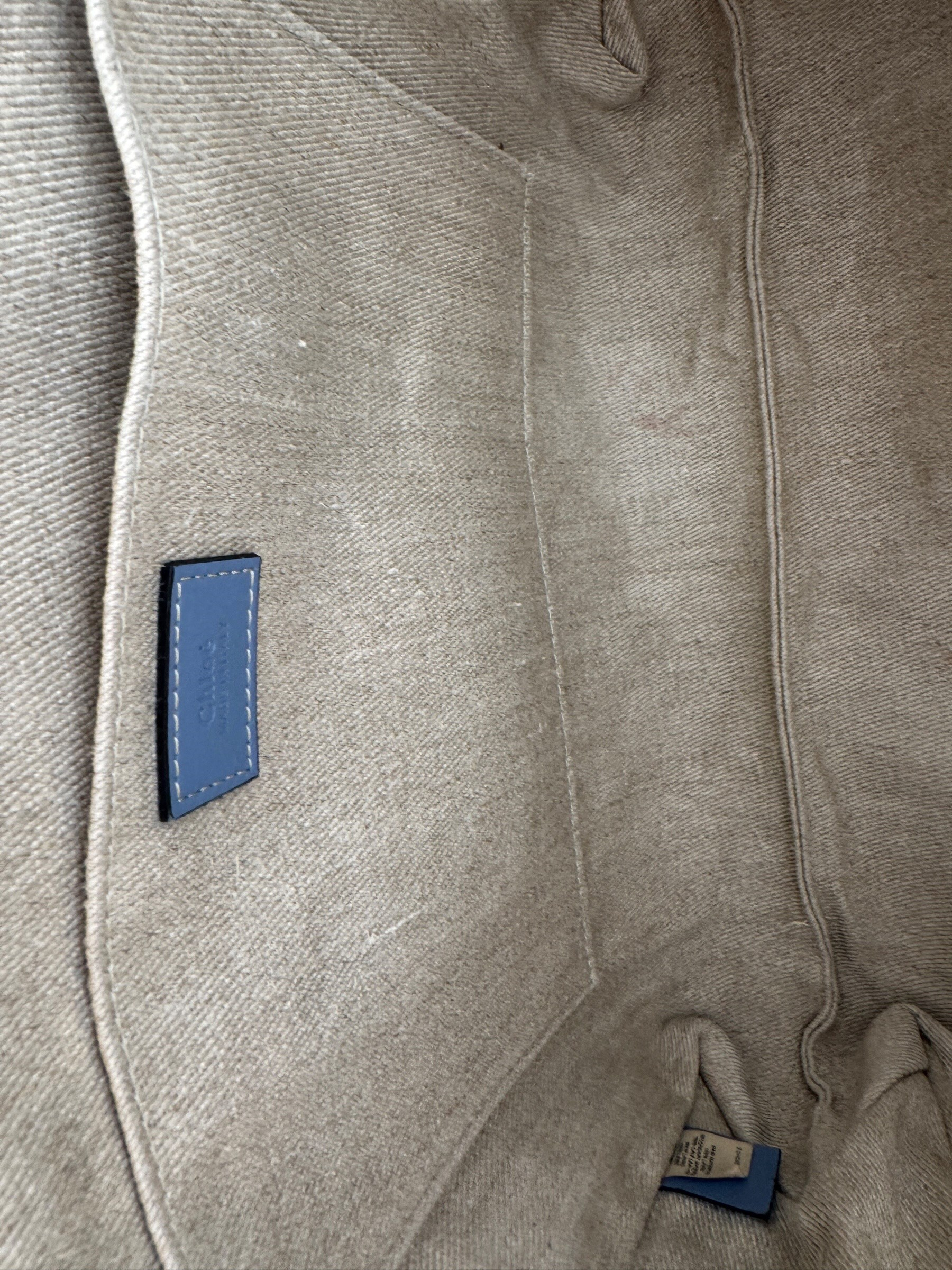 CHLOE BLUE STRIPED CANVAS TOTE BAG