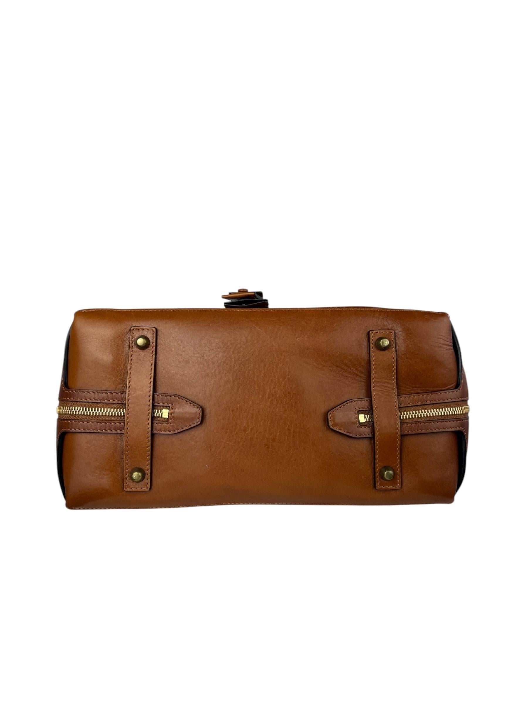 CHLOE BROWN LEATHER TOTE BAG