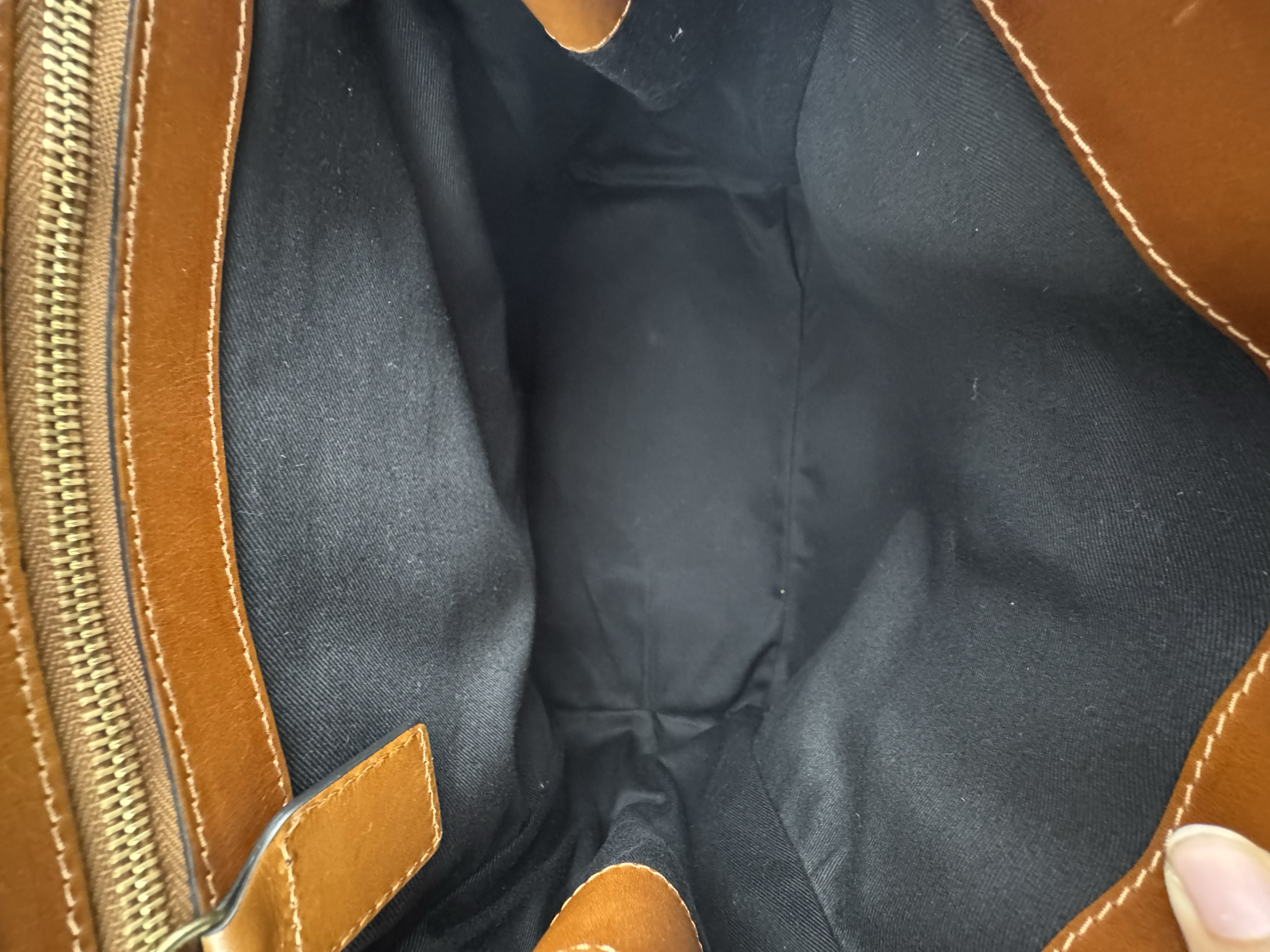 CHLOE BROWN LEATHER TOTE BAG