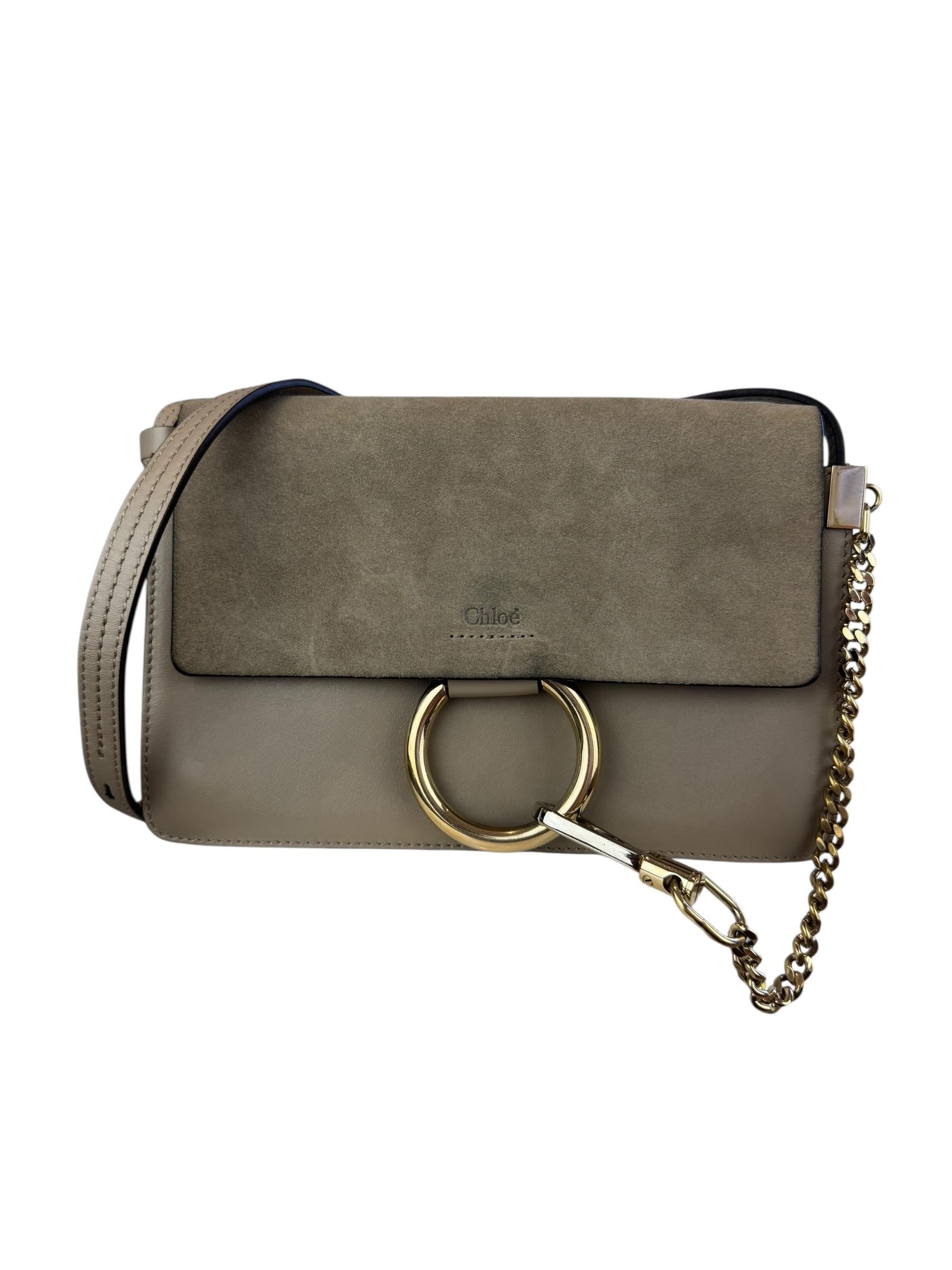 CHLOE MINK FAYE CROSSBODY BAG