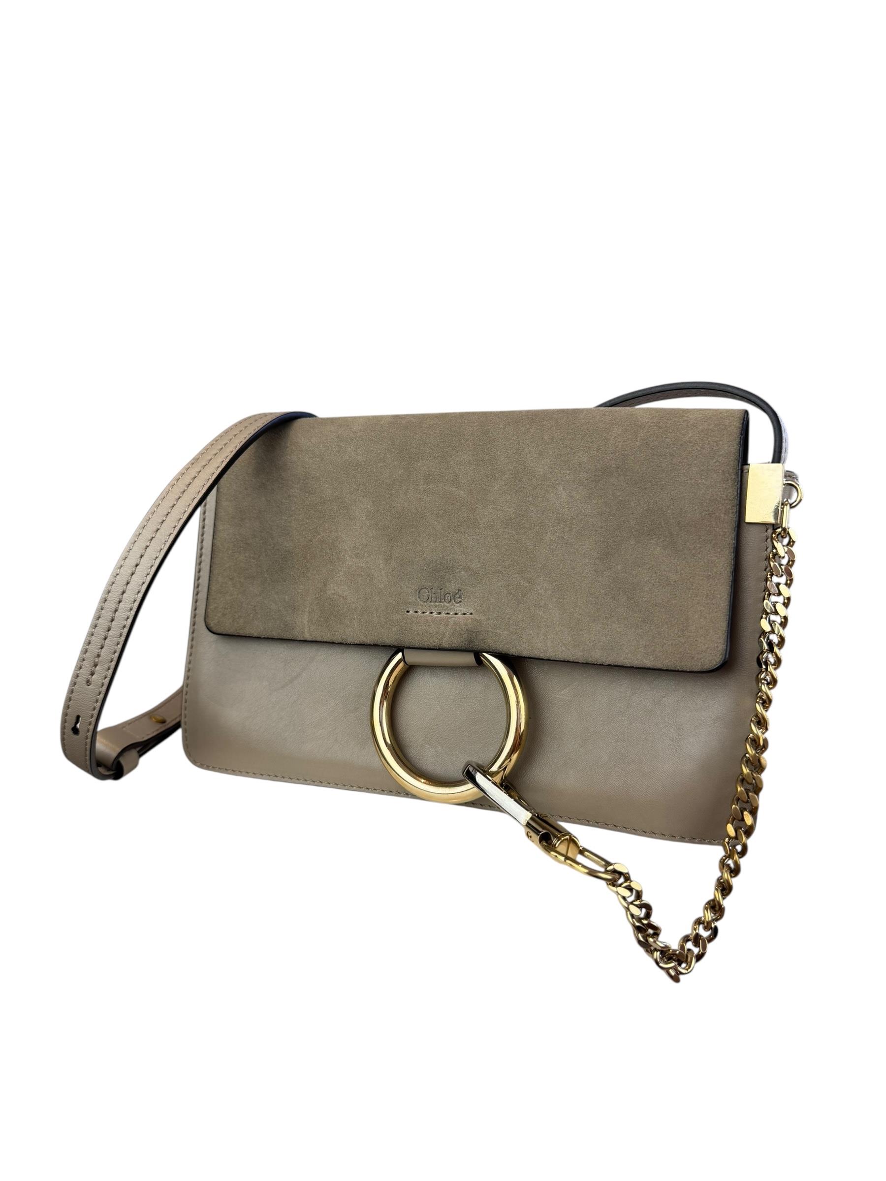 CHLOE MINK FAYE CROSSBODY BAG