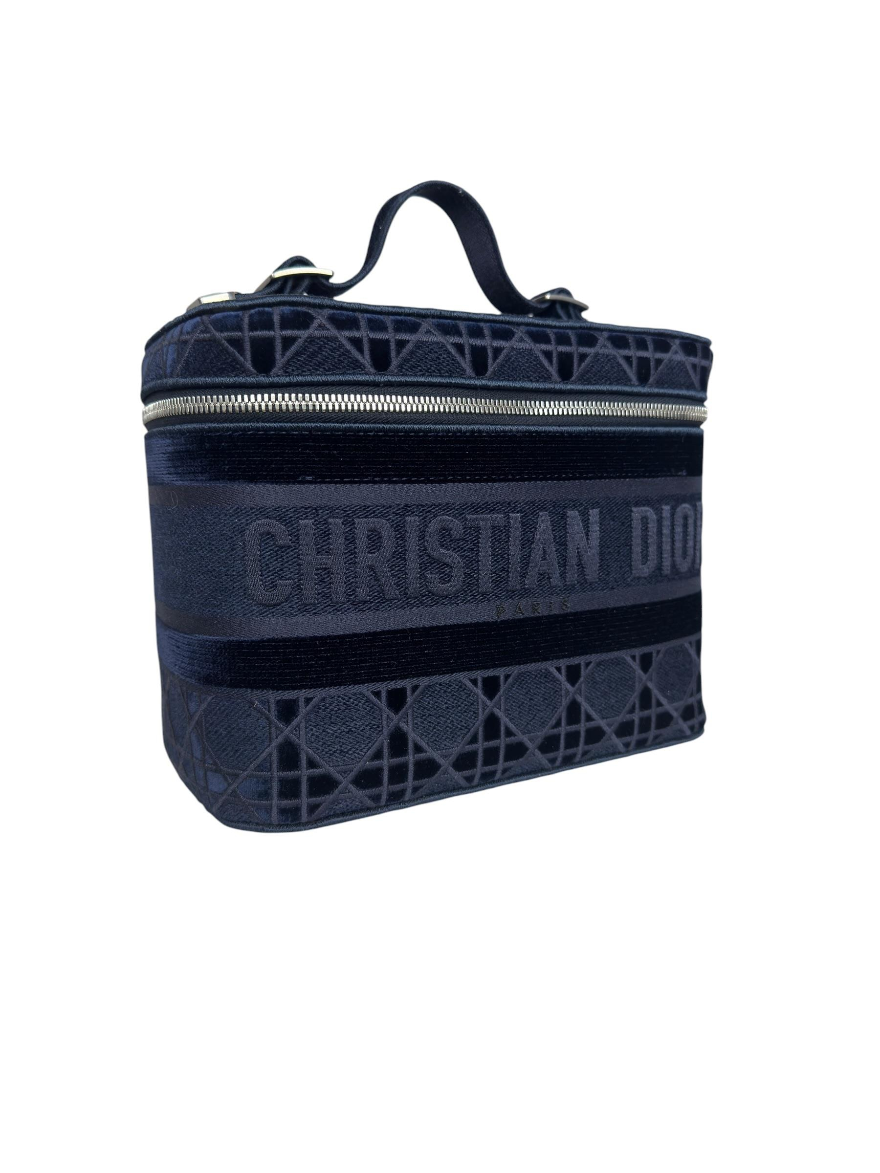 CHRISTIAN DIOR 2020 VELVET CANNAGE  TRAVEL VANITY CASE