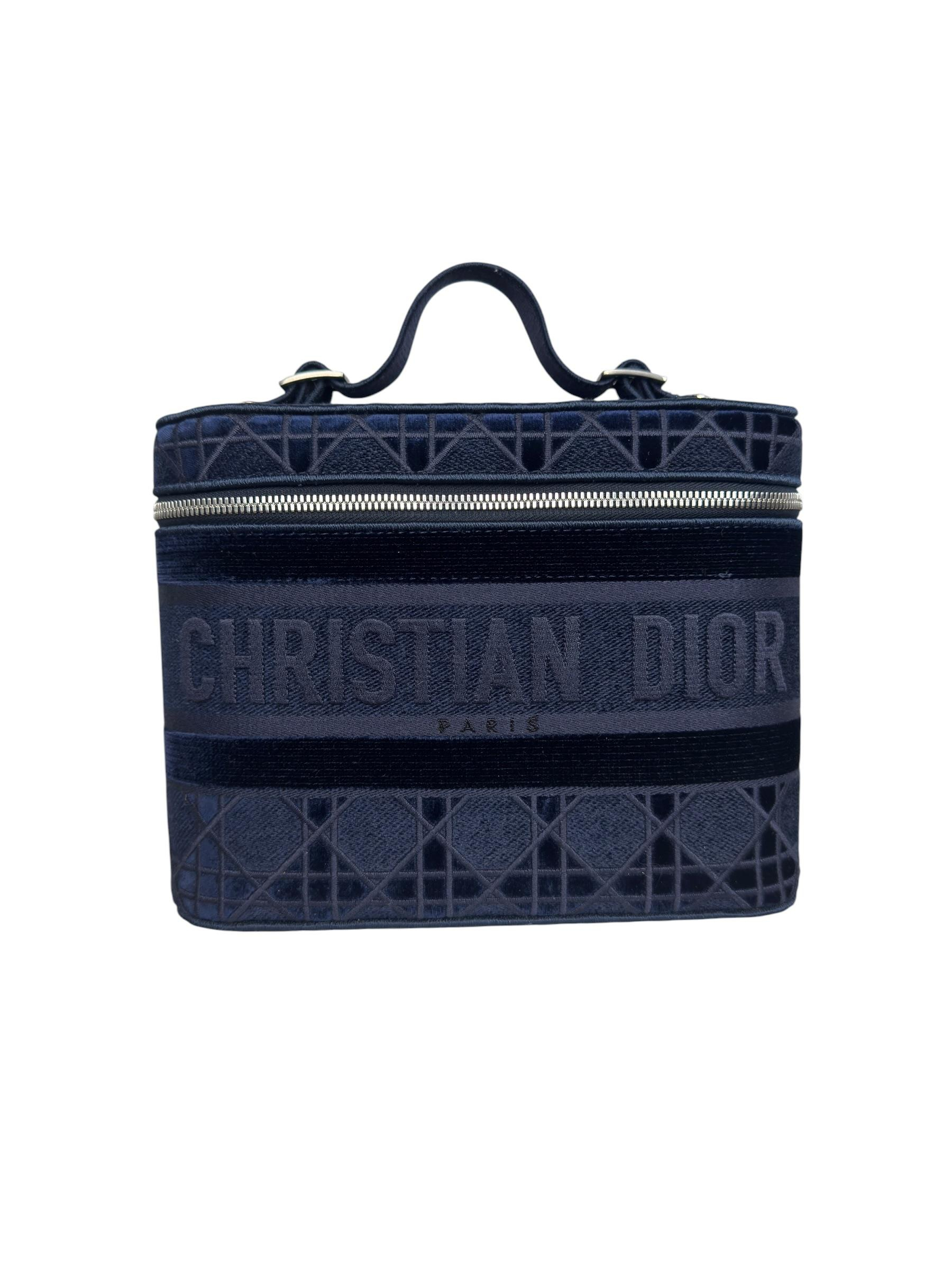 CHRISTIAN DIOR 2020 VELVET CANNAGE  TRAVEL VANITY CASE