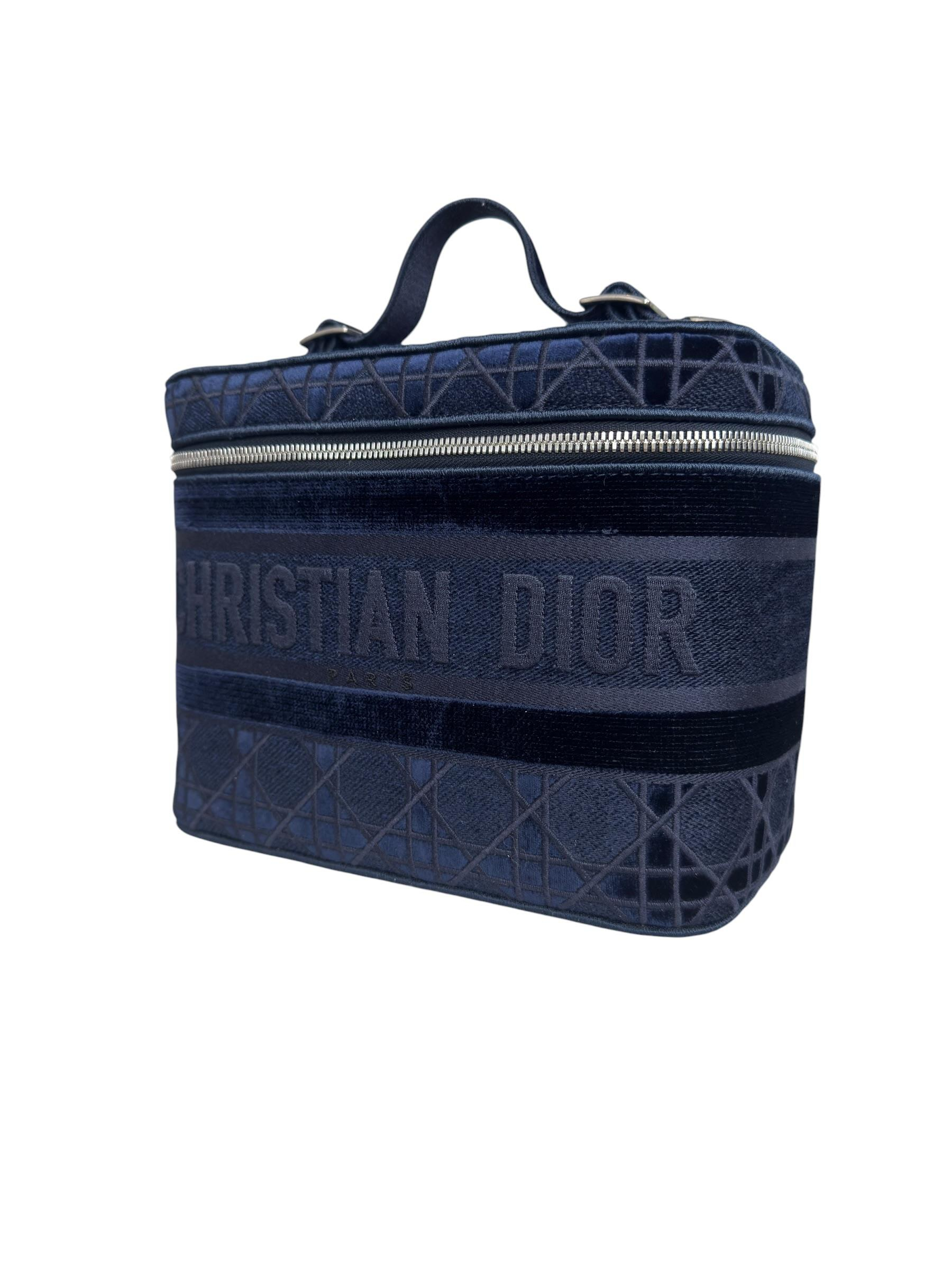 CHRISTIAN DIOR 2020 VELVET CANNAGE  TRAVEL VANITY CASE