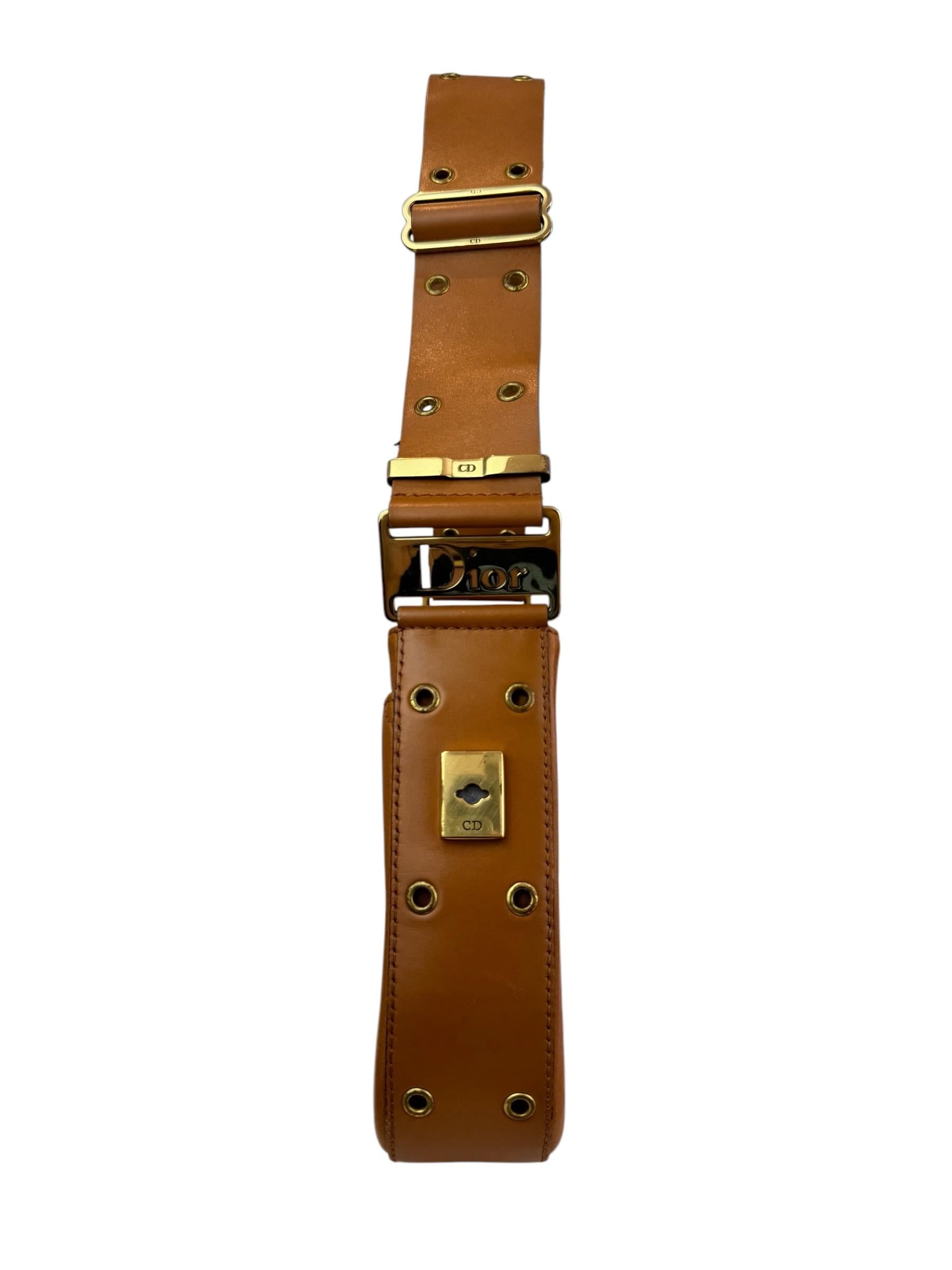 CHRISTIAN DIOR BROWN COLUMBUS ÇANTA