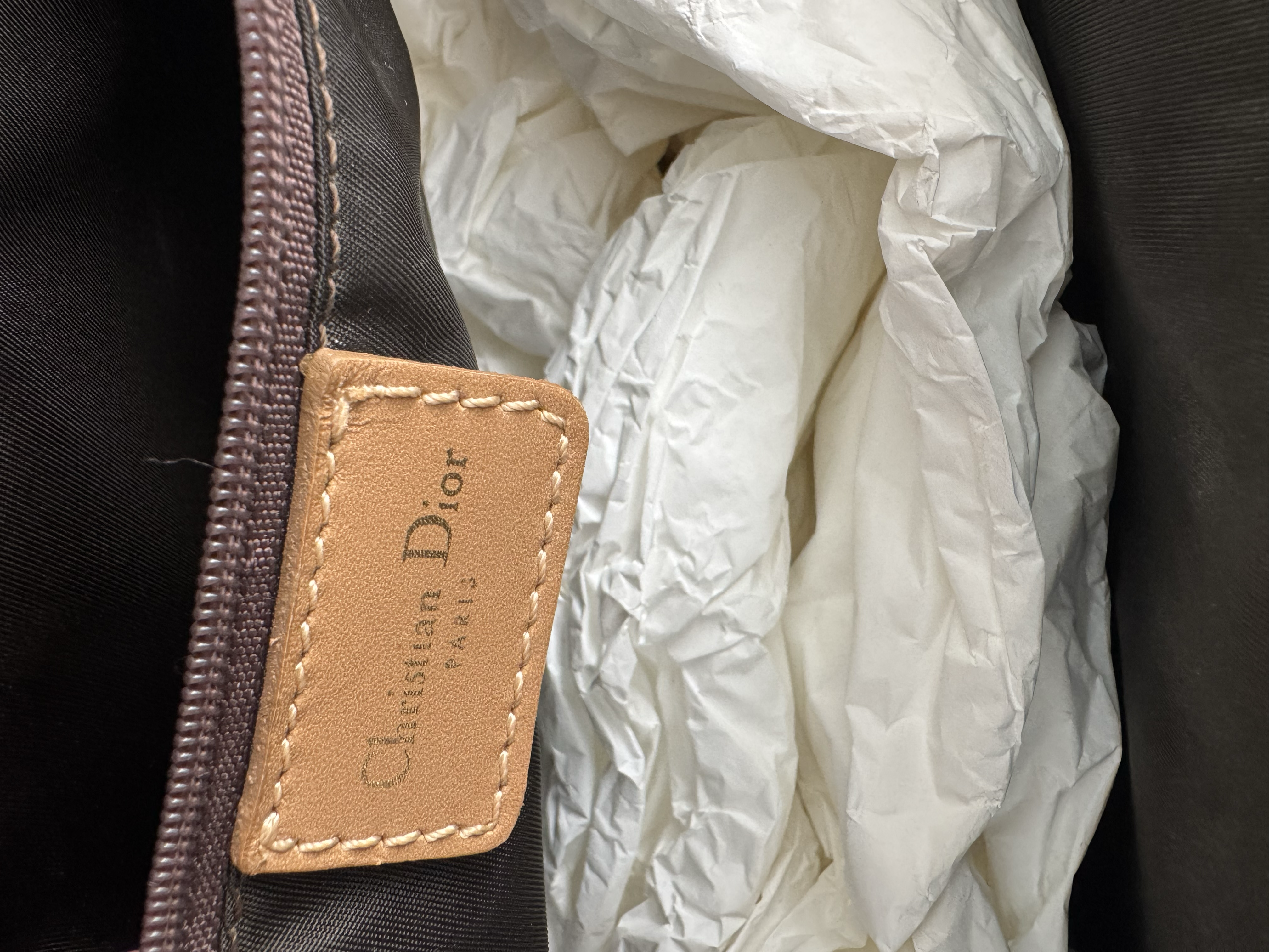 CHRISTIAN DIOR BROWN OBLIQUE TOTE BAG