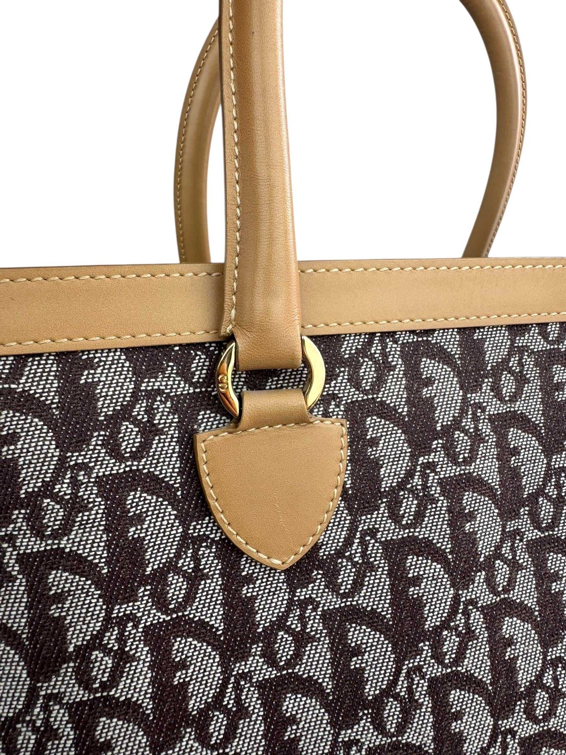CHRISTIAN DIOR BROWN OBLIQUE TOTE BAG