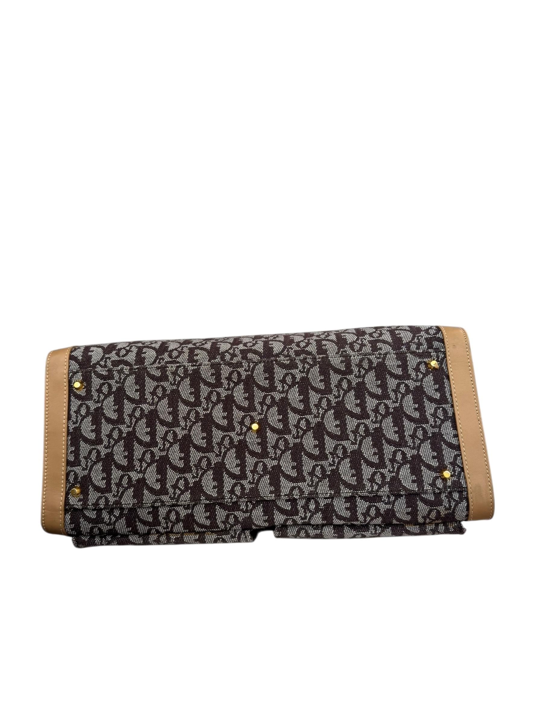CHRISTIAN DIOR BROWN OBLIQUE TOTE BAG