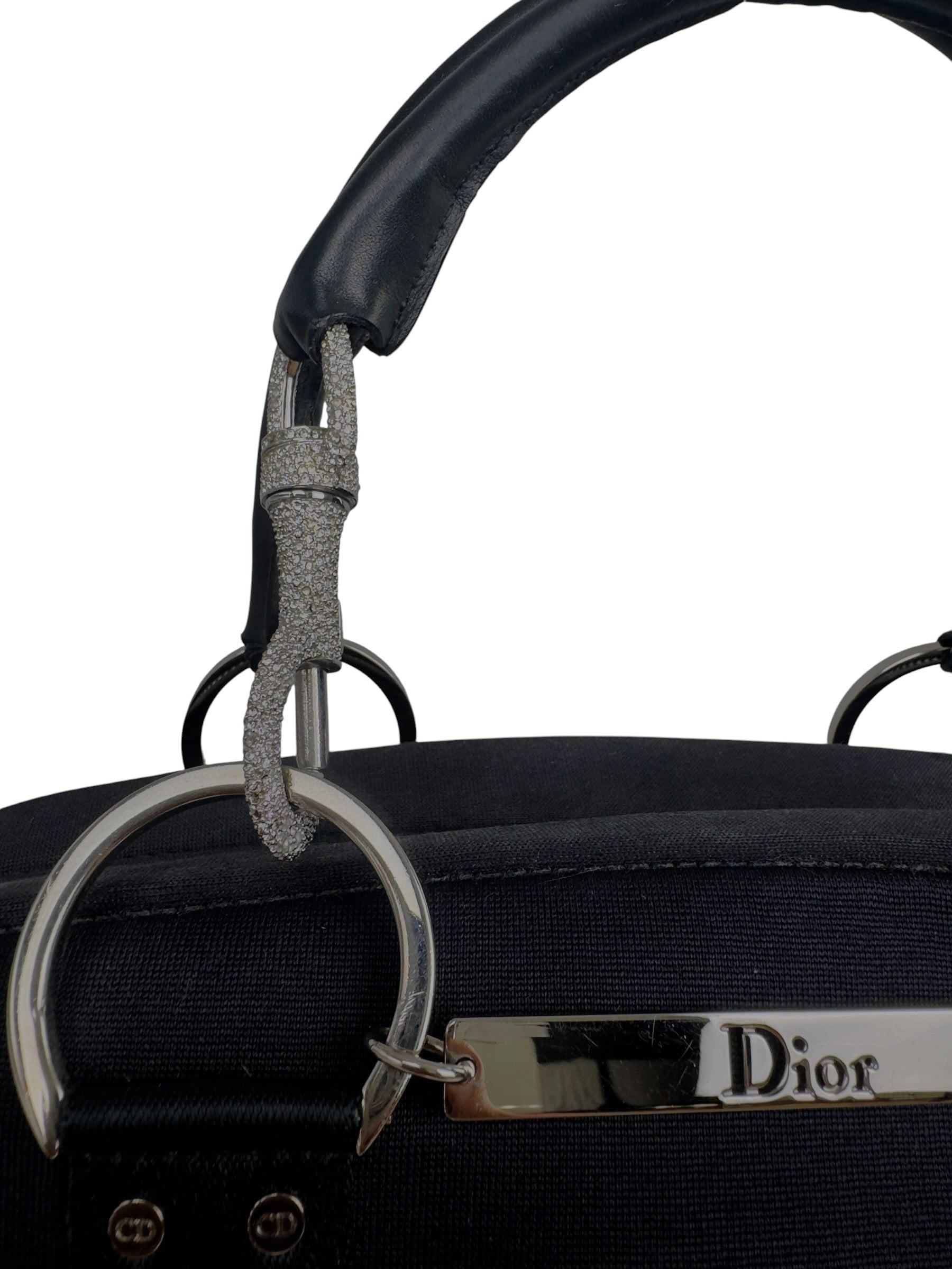 CHRISTIAN DIOR CRYSTAL HOOK BOWLING BAG