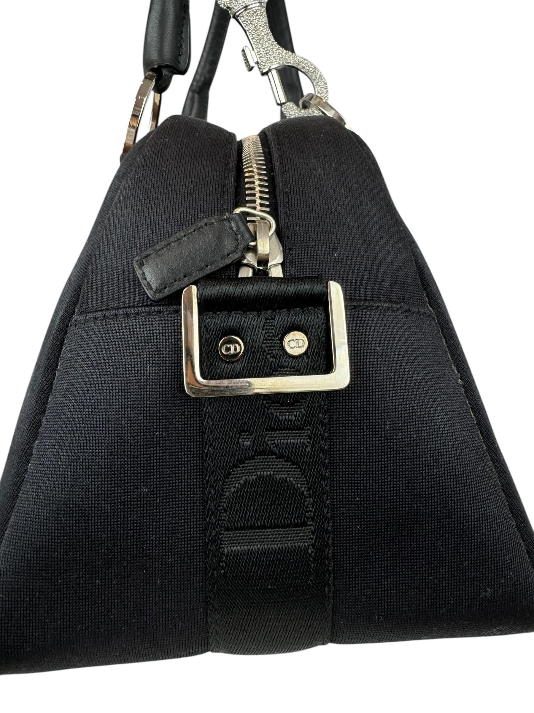 CHRISTIAN DIOR CRYSTAL HOOK BOWLING BAG